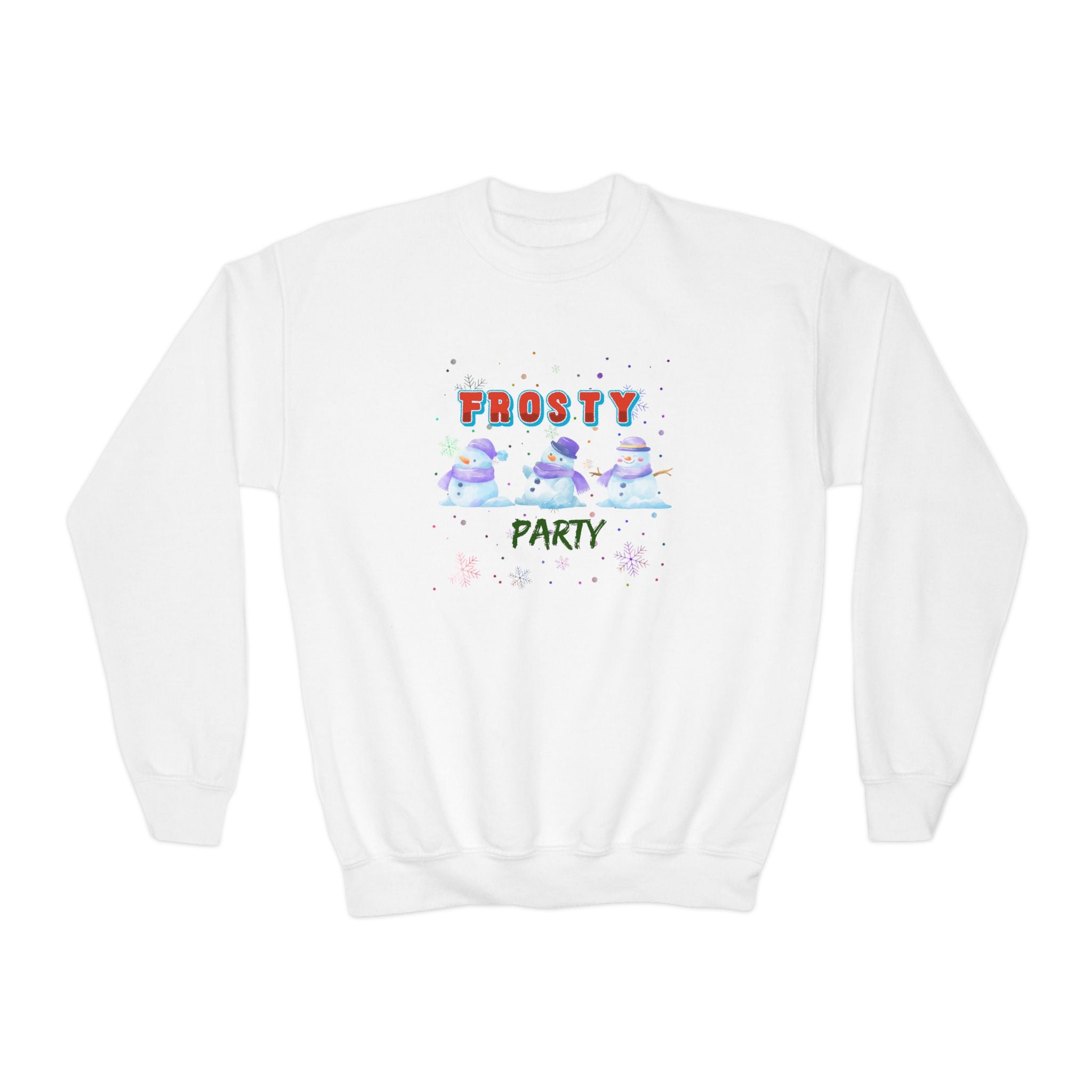 Frosty Party Youth Crewneck Sweatshirt