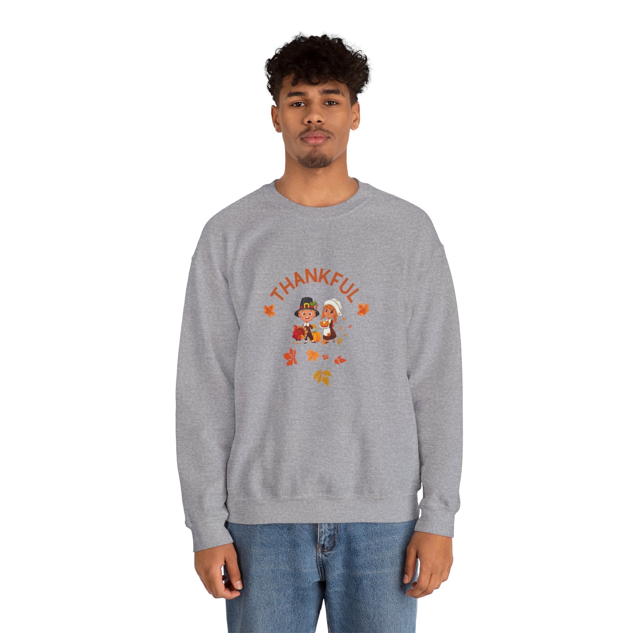 Pilgrims Turkey Day Unisex Heavy Blend™ Crewneck Sweatshirt