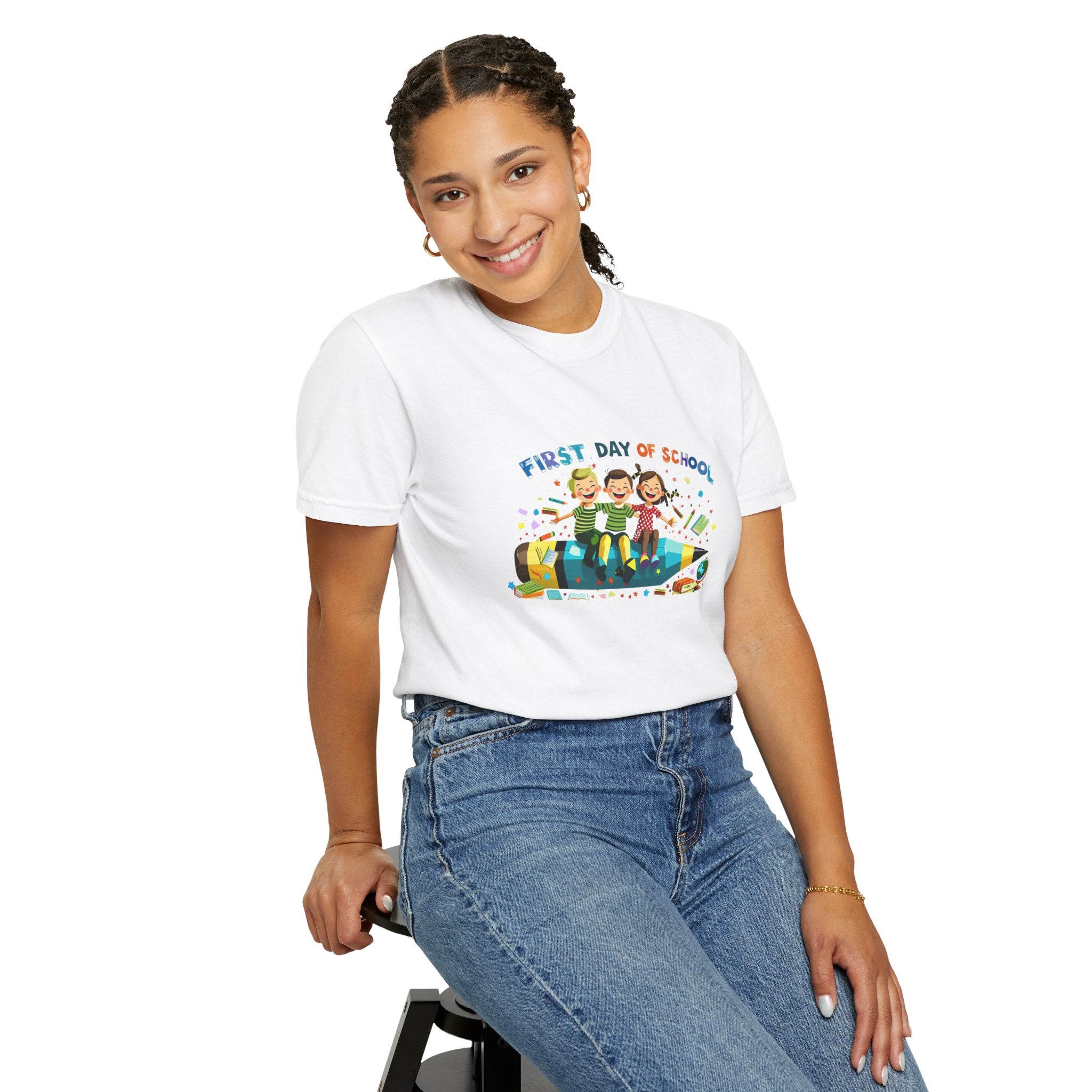 First Day of School Unisex Garment-Dyed T-Shirt