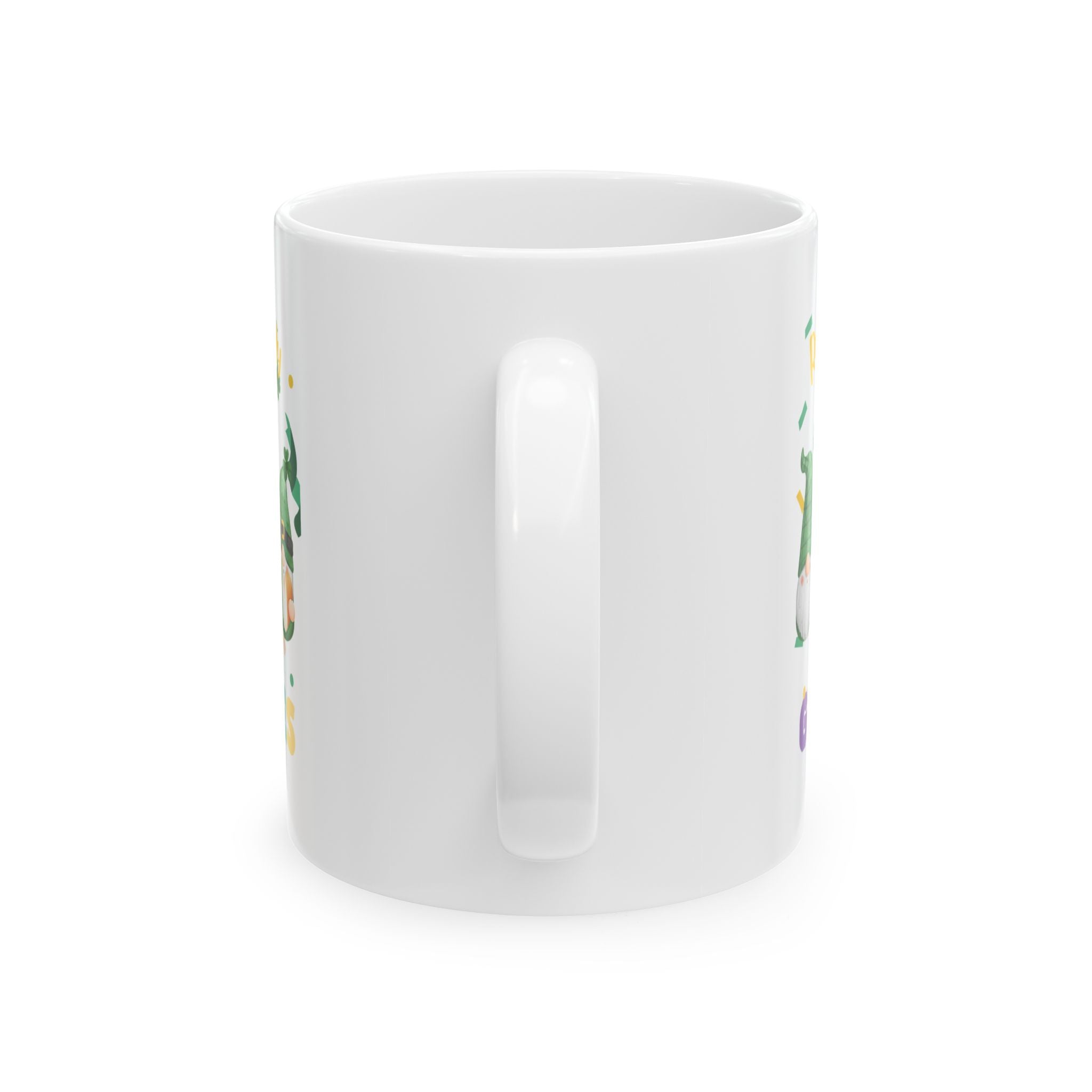 Rolling With My Gnomies Ceramic Mug - Fun Coffee Cup