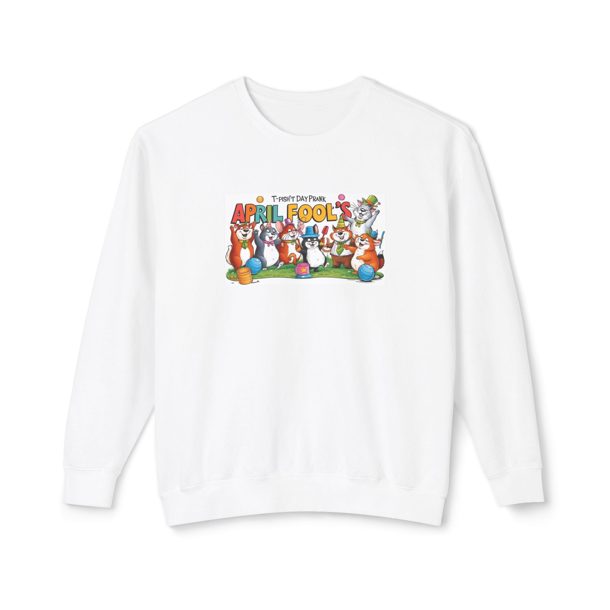 T-Pish'T-Day Prank Unisex Lightweight Crewneck Sweatshirt