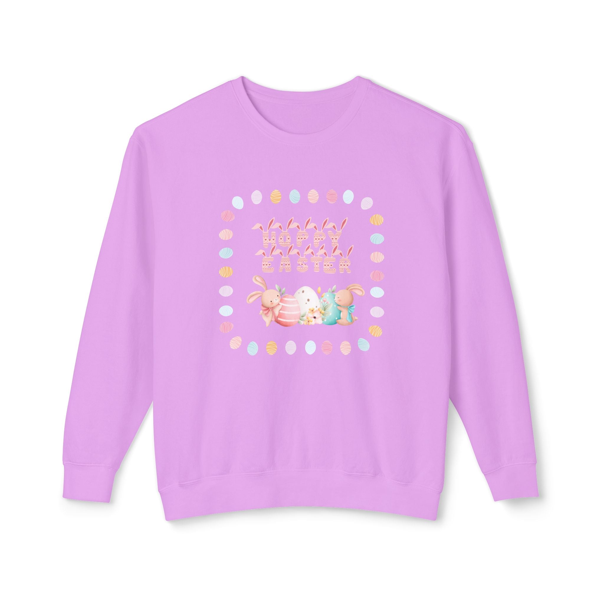Hoppy Easter Unisex Lightweight Crewneck Sweatshirt