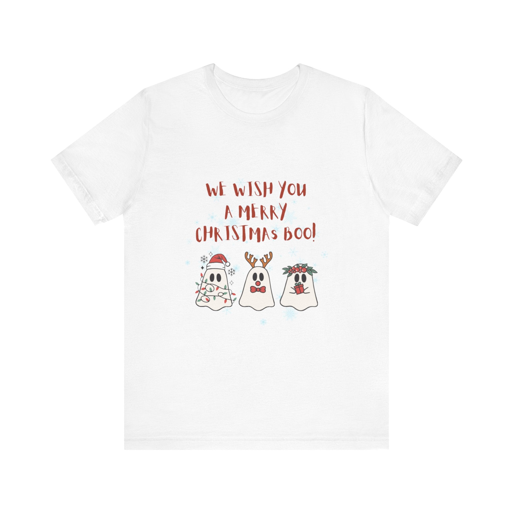 We Wish You A Merry Christmas Boo Unisex Jersey Short Sleeve Tee