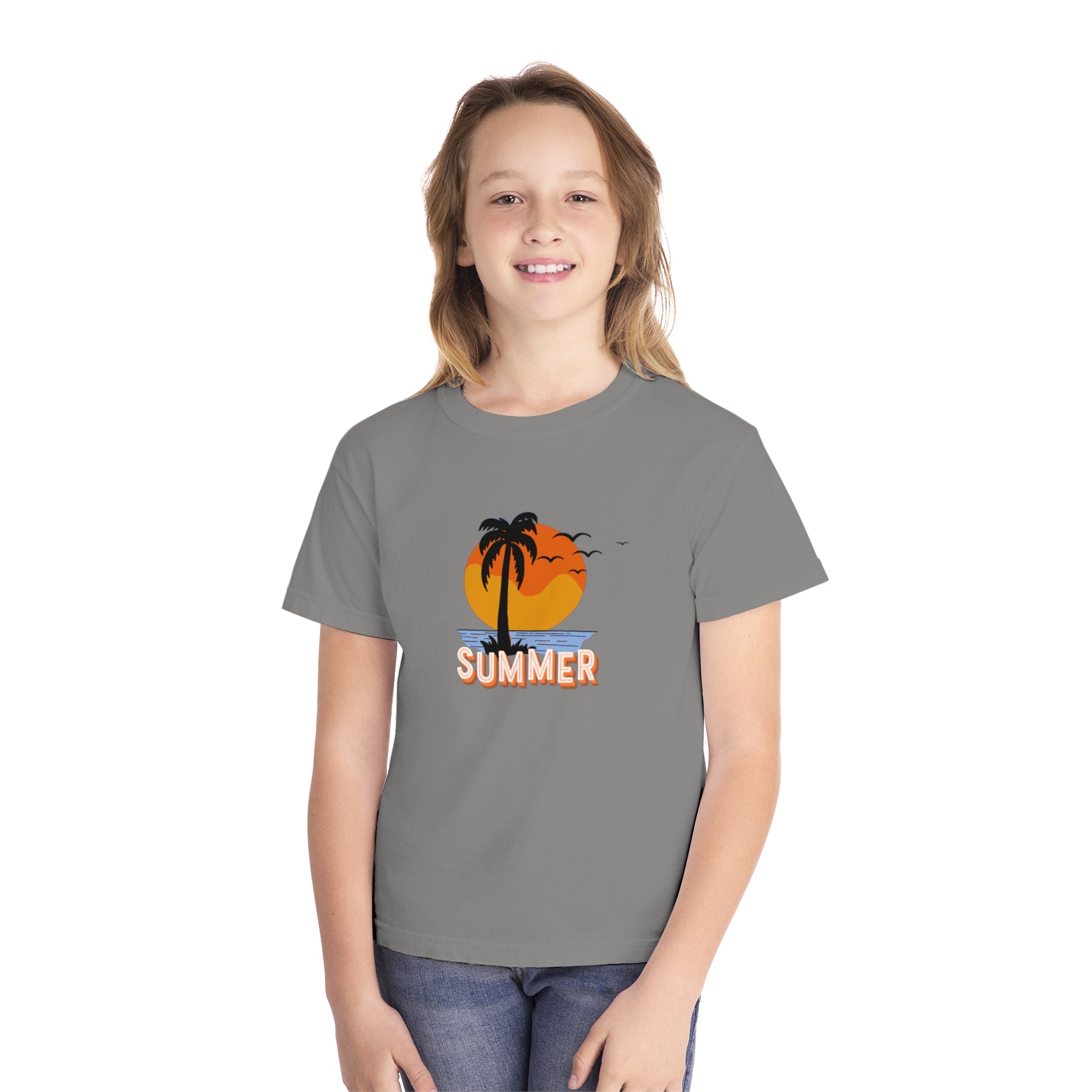 Summer Sunset Youth Midweight Tee