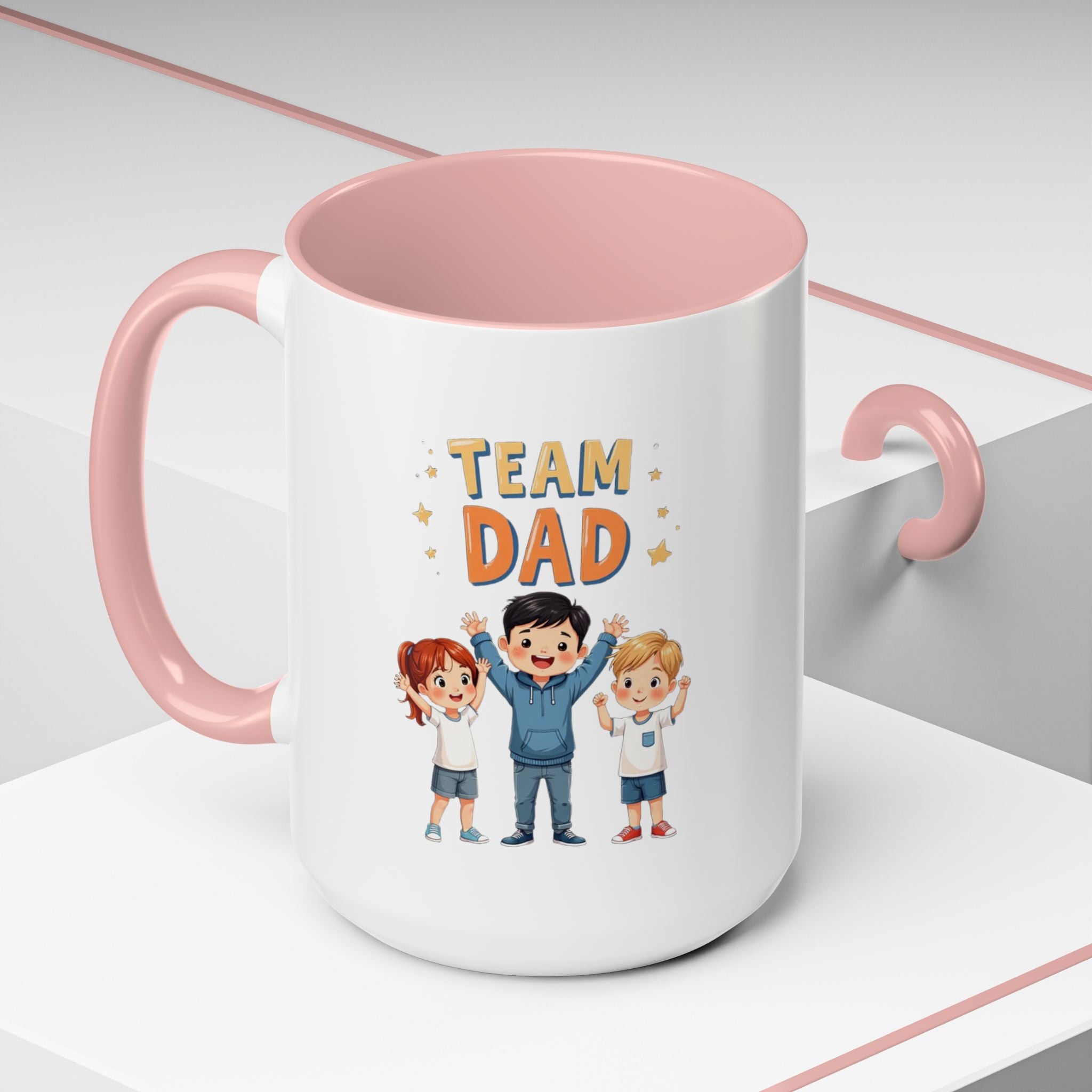 Team Dad Accent Coffee Mug