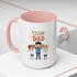 Team Dad Accent Coffee Mug