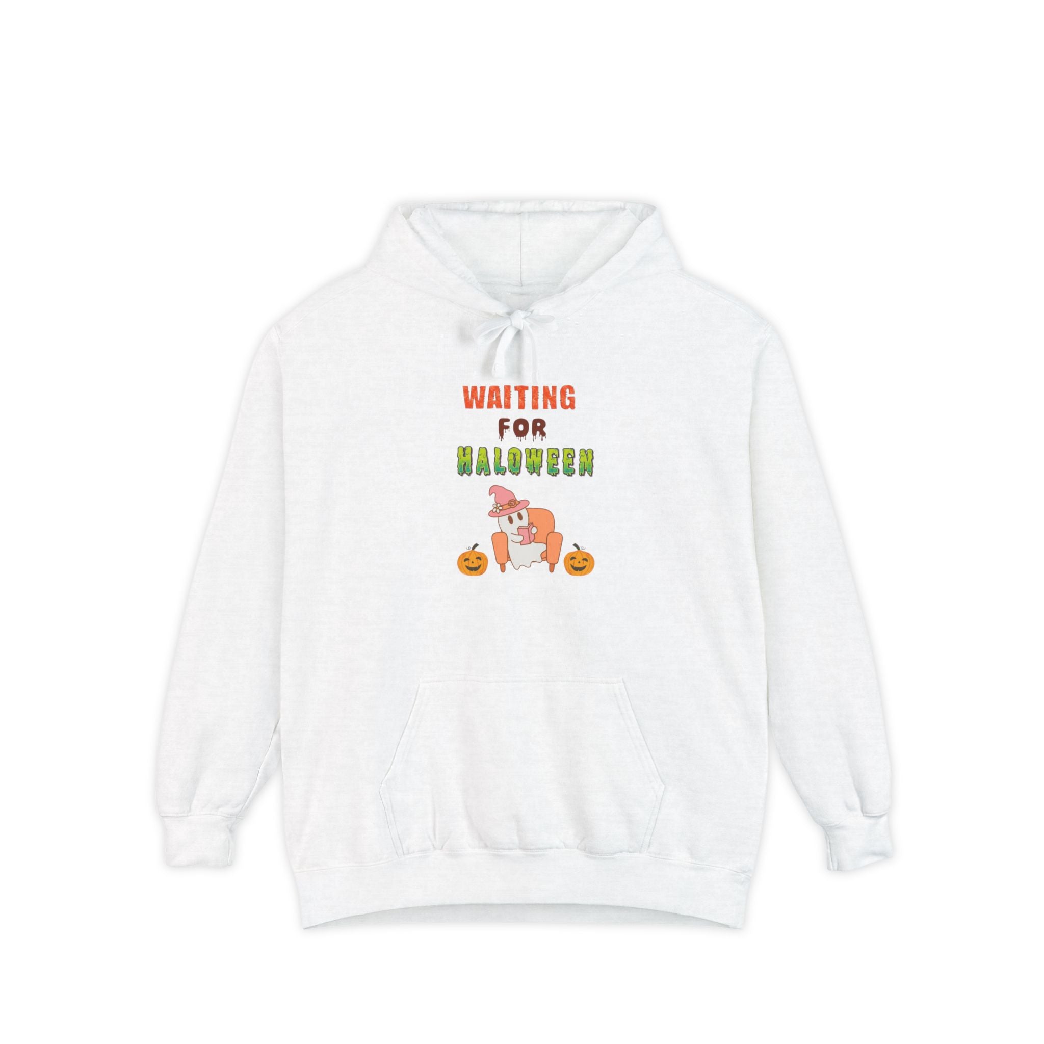 Waiting For Halloween Unisex Garment-Dyed Hoodie