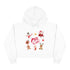 Merry Christmas Crew Crop Hoodie