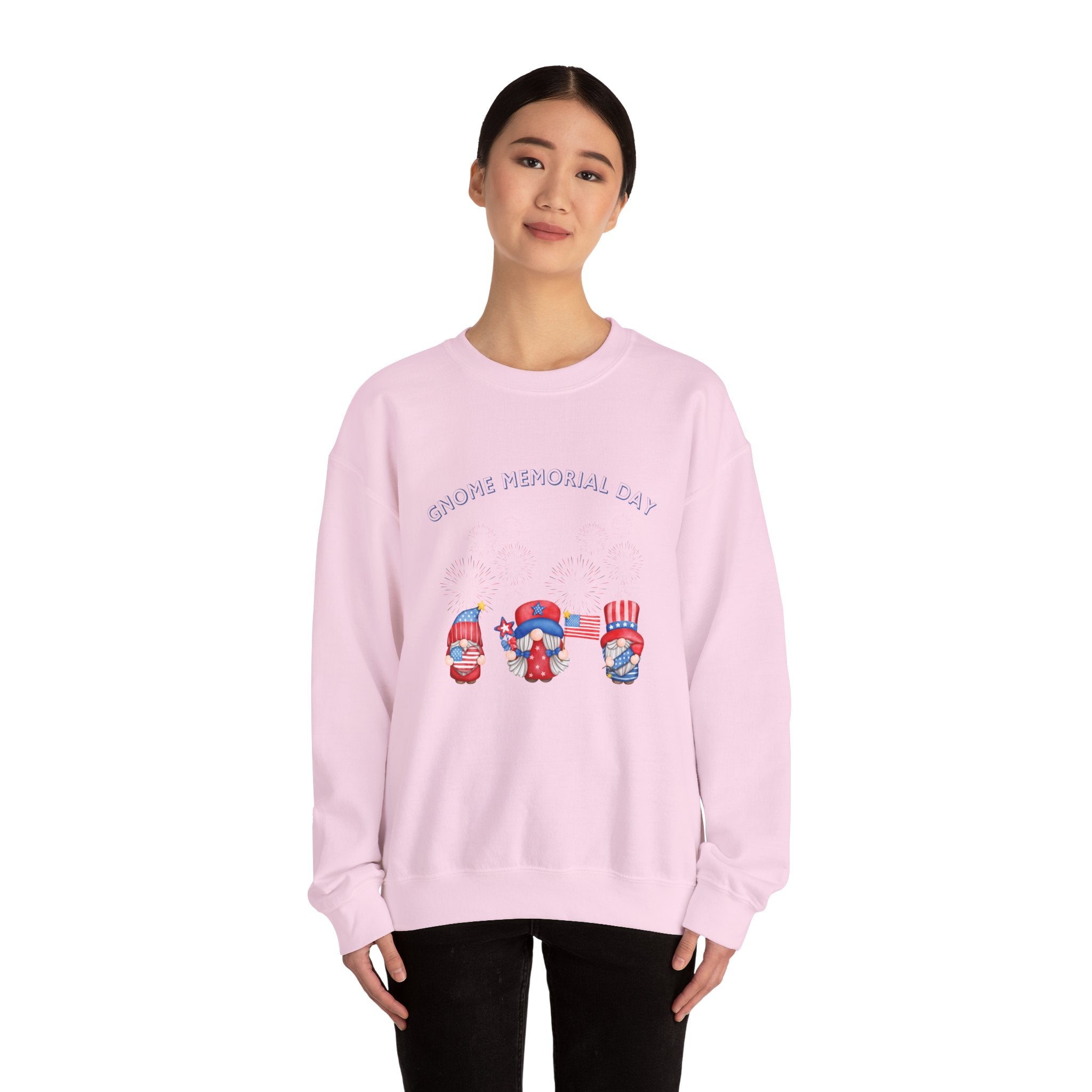 Gnome Memorial Day  Sweatshirt, Unisex Crewneck