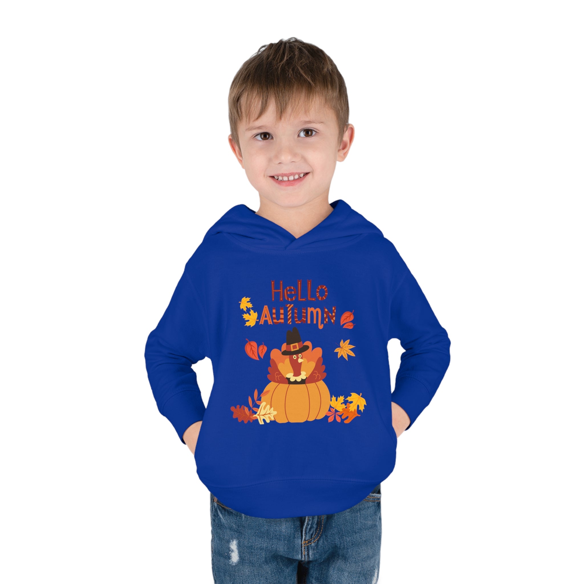 Hello Autumn Toddler Pullover Fleece Hoodie