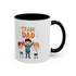 Team Dad Accent Coffee Mug