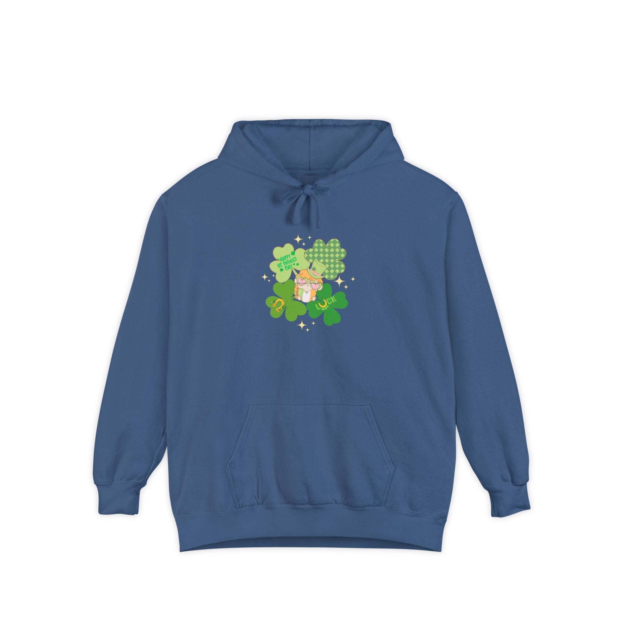 Retro St.Paddy's Day Unisex Garment-Dyed Hoodie