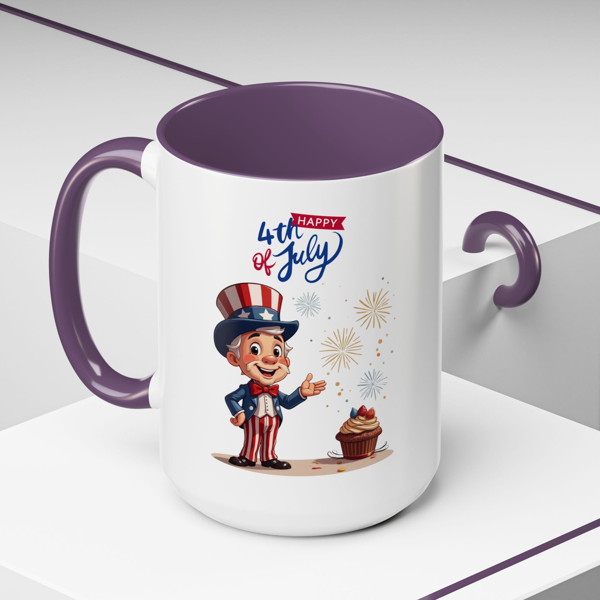 Uncle Sam Happy 4th of July Coffee Mug