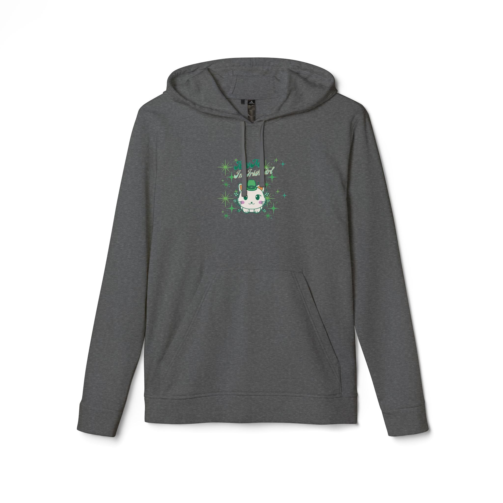 Kiss Me I'm Irish Cat Adidas Fleece Hoodie