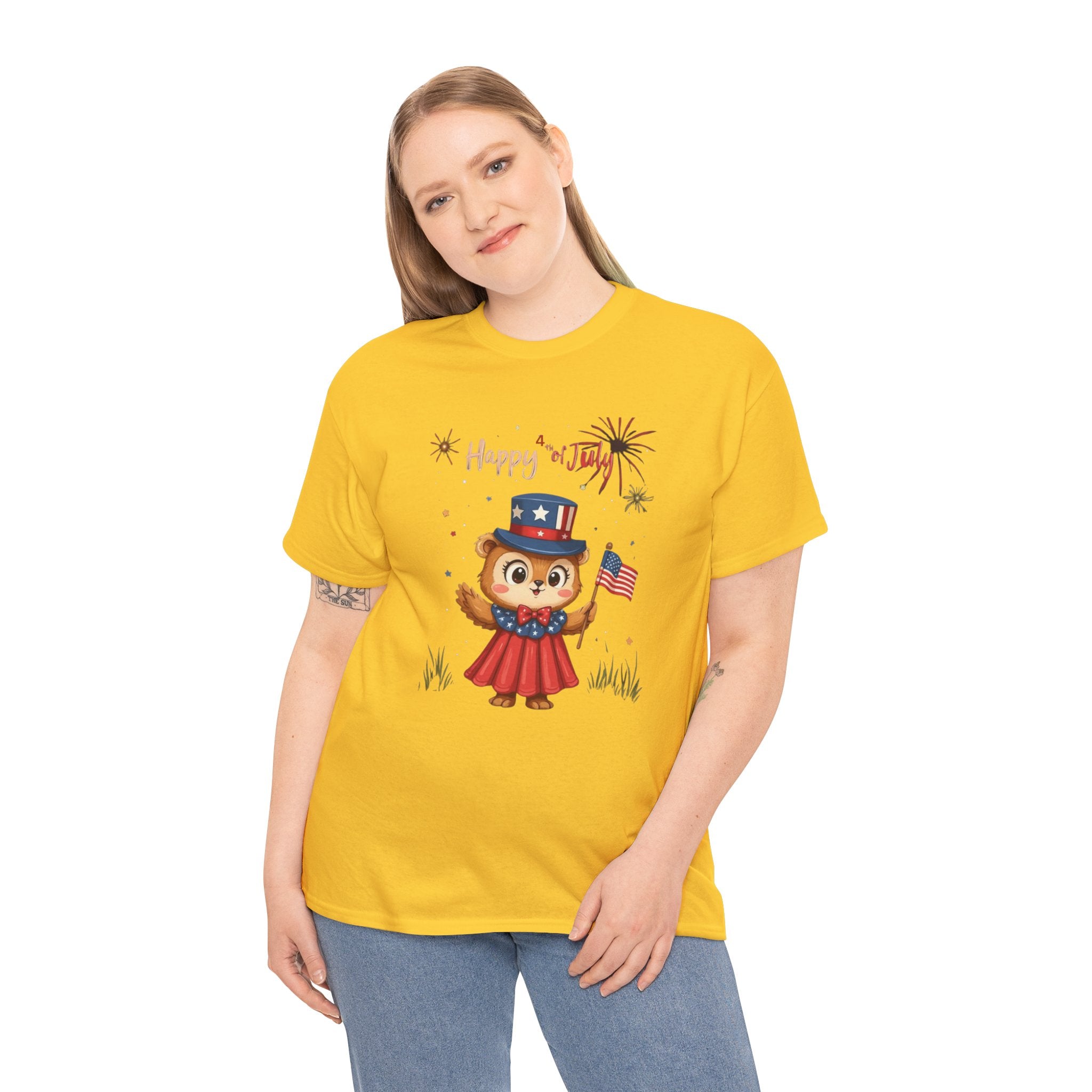 Happy Independence Day Unisex Heavy Cotton T-Shirt