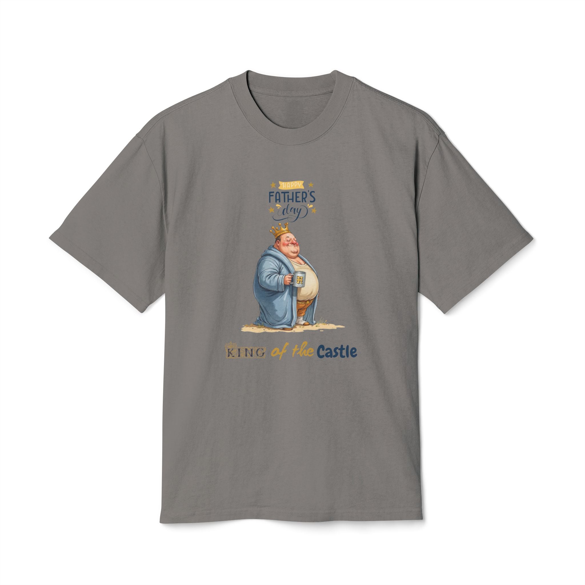 Father's Day King of the Castle Tee, Unisex Heavy Faded Tee