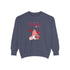 Gnome Valentine's Day Unisex Garment-Dyed Sweatshirt