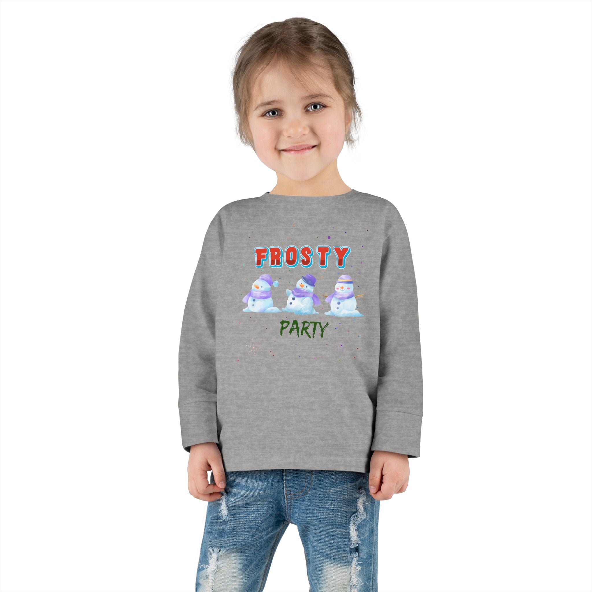 Frosty Party Toddler Long Sleeve Tee