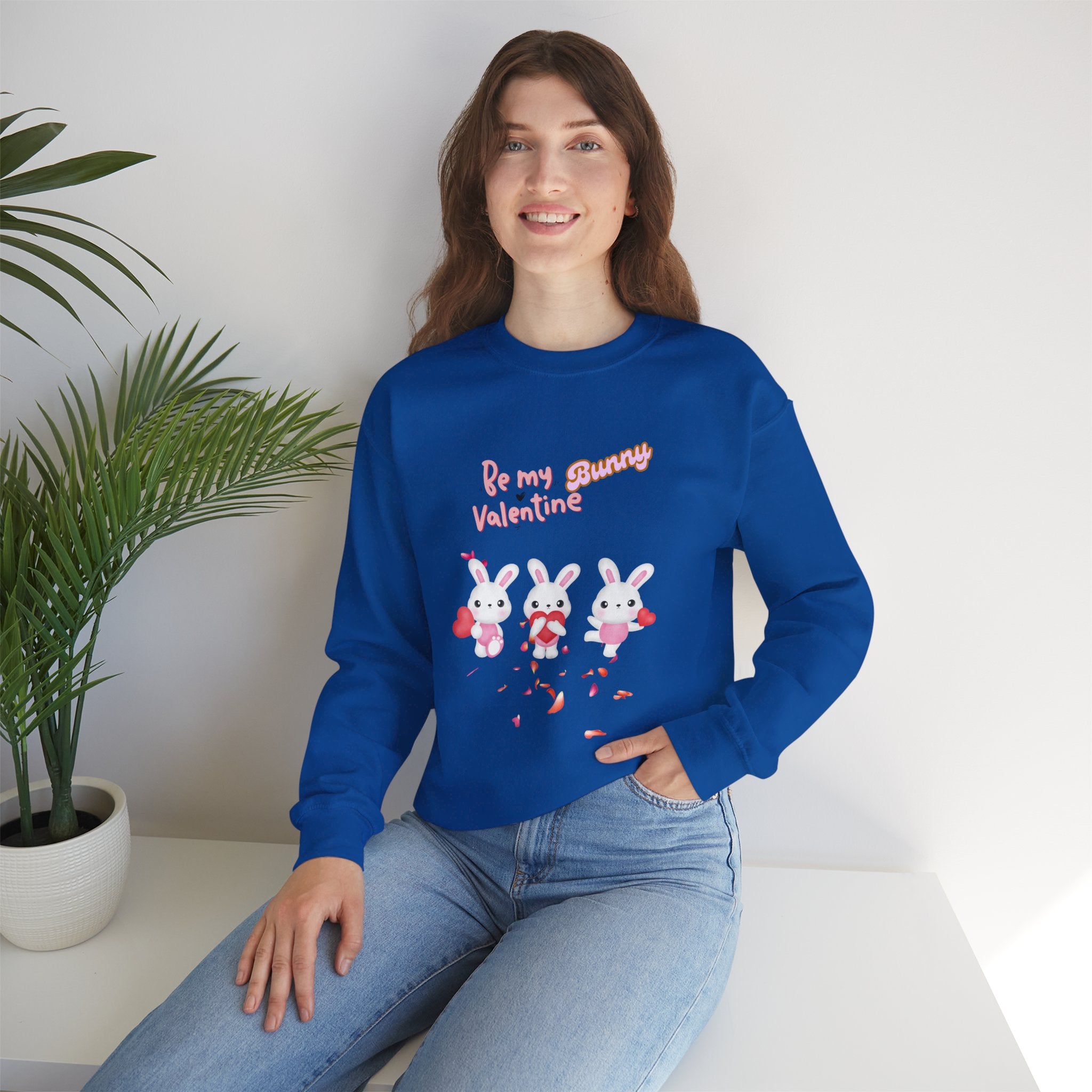 My Bunny Valentine Unisex Heavy Blend™ Crewneck Sweatshirt