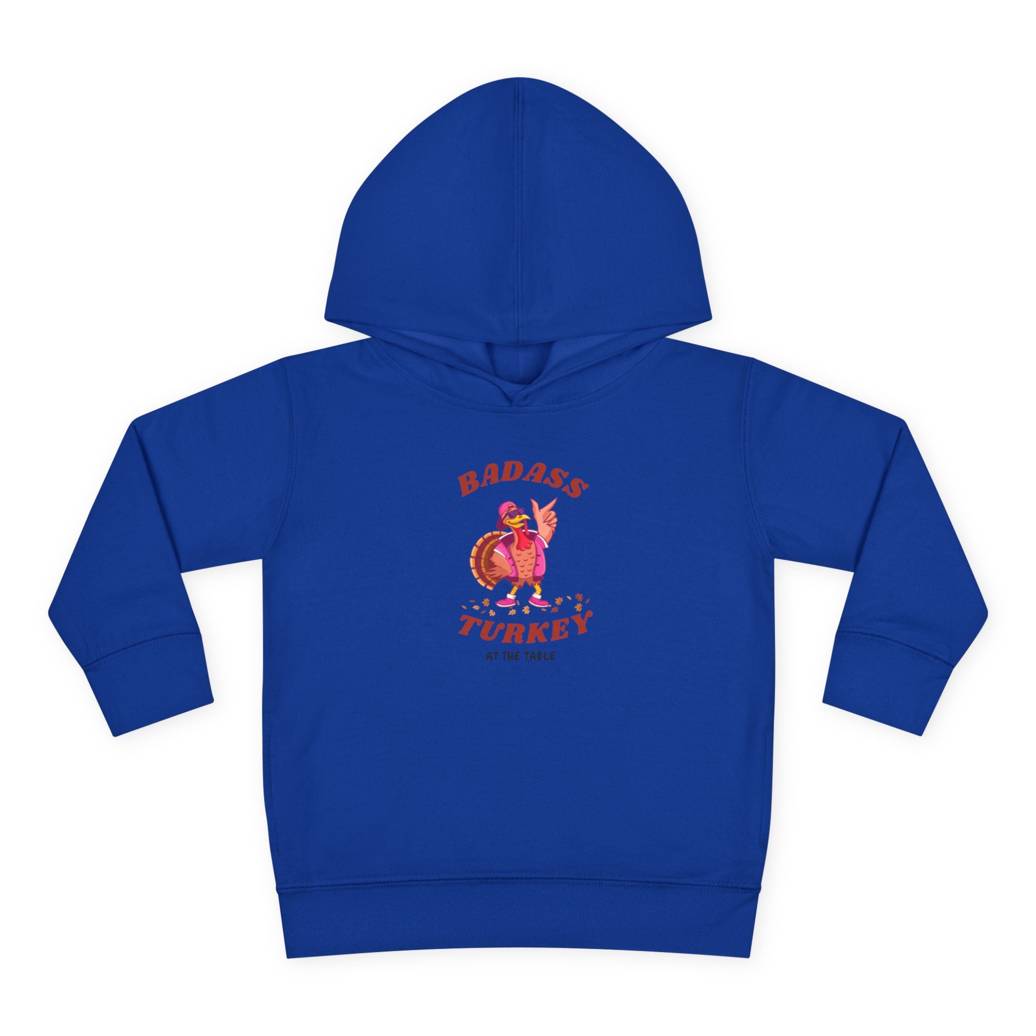 Badass Turkey Toddler Pullover Fleece Hoodie