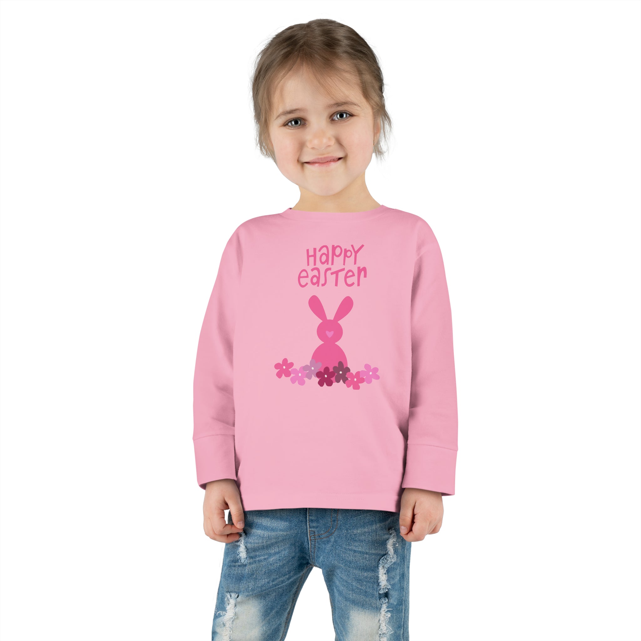 Happy Bunny Day Toddler Long Sleeve Tee