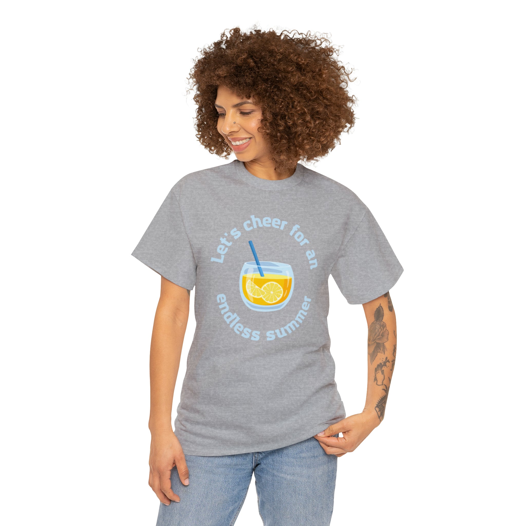 Let's Cheer For An Endless Summer Unisex Heavy Cotton Tee