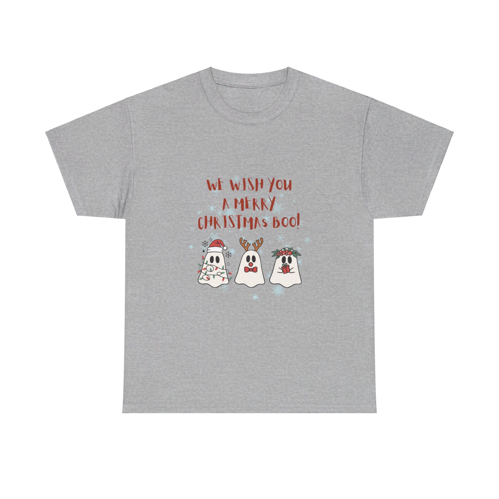 We Wish You A Merry Christmas Boo Unisex Heavy Cotton Tee