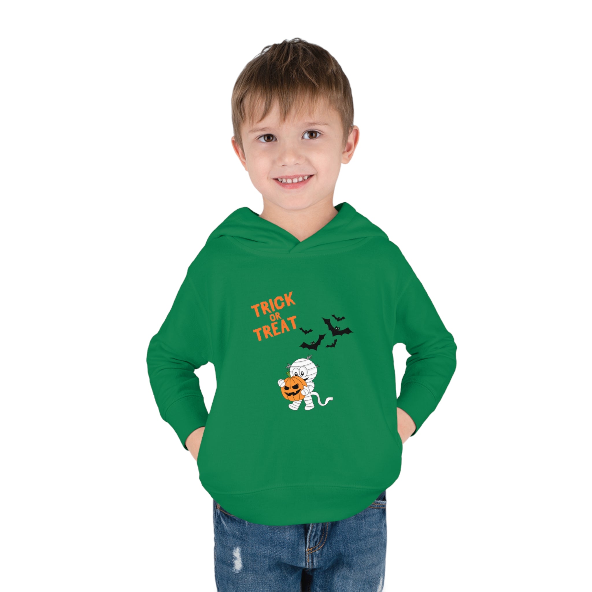 Merry Halloween Toddler Pullover Fleece Hoodie