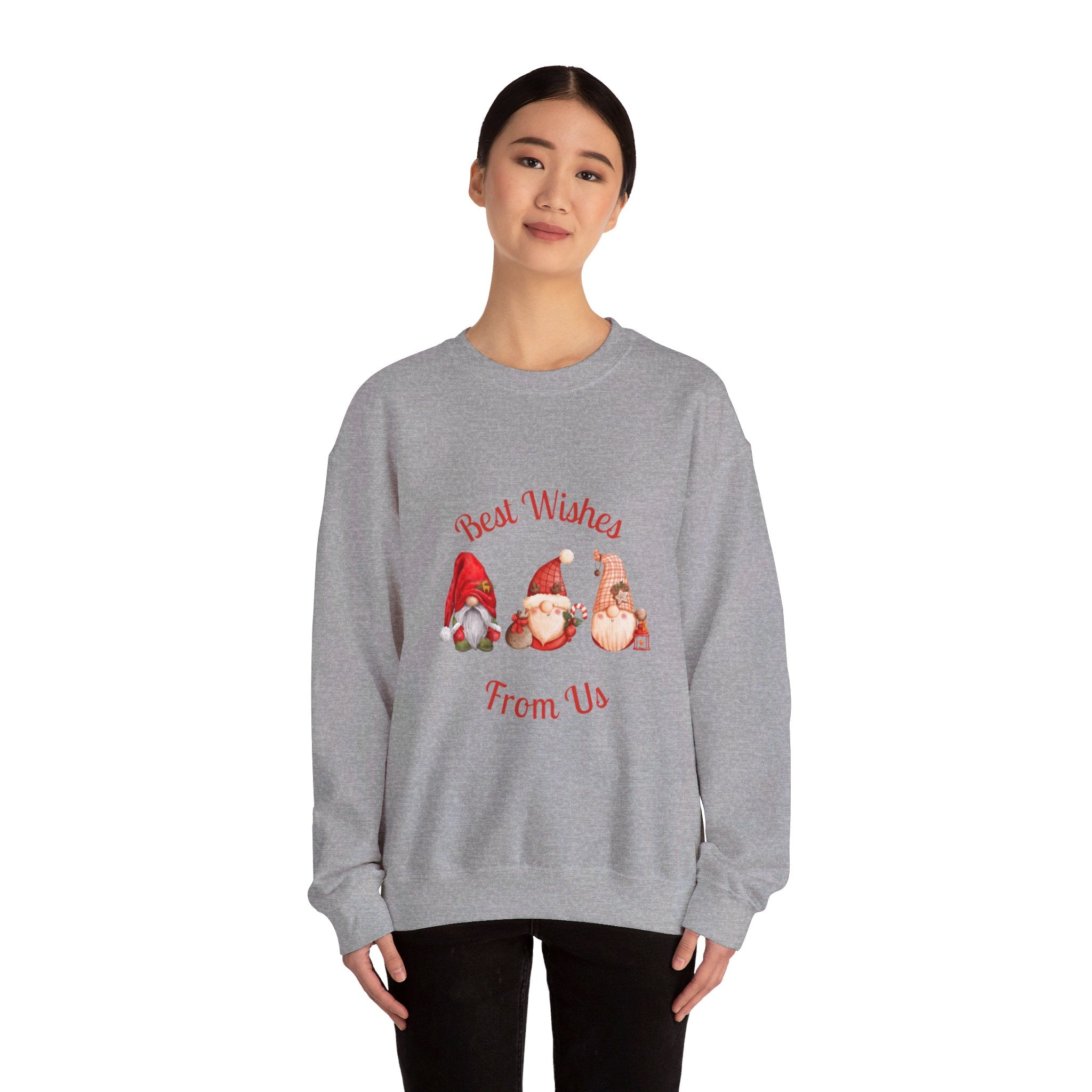 Gnome Best Wishes Unisex Heavy Blend™ Crewneck Sweatshirt