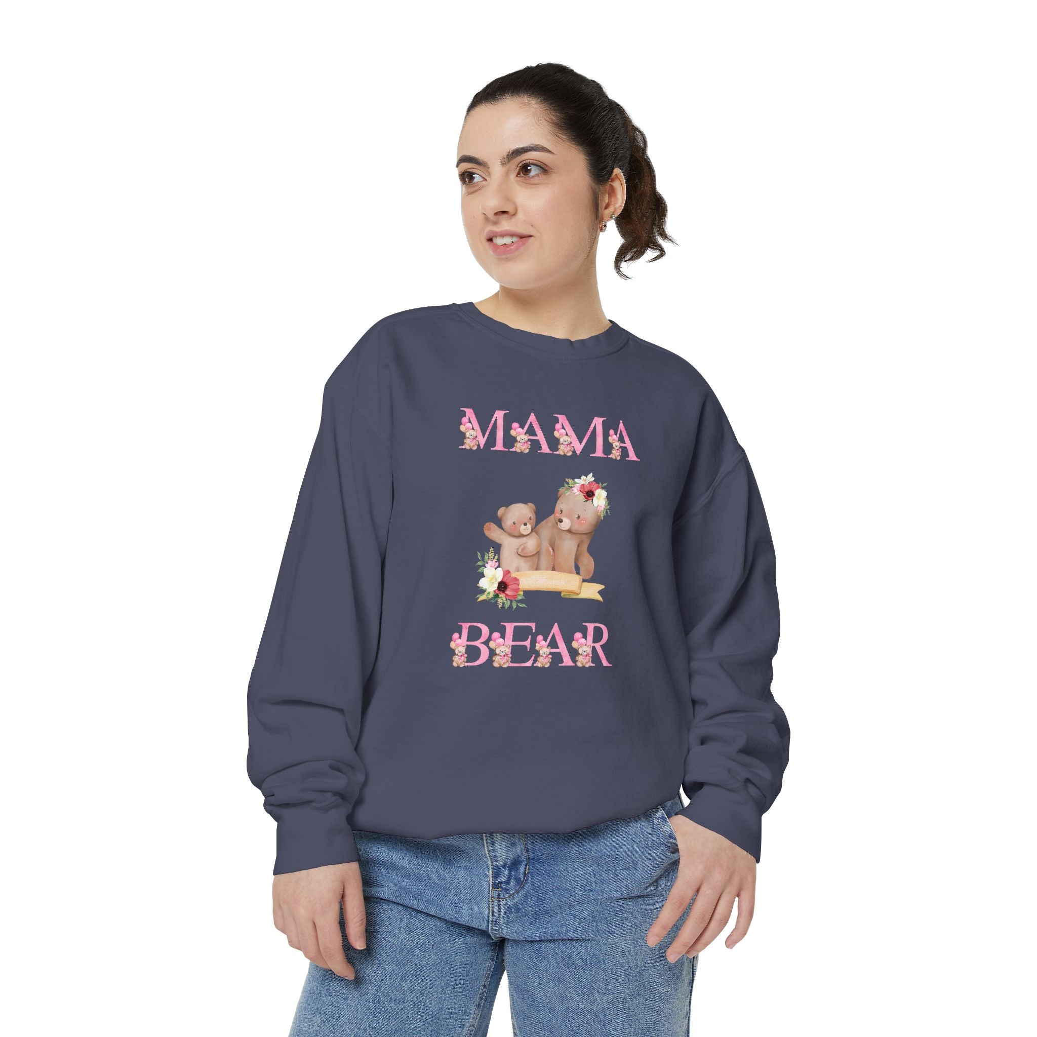 Mama Bear Unisex Garment-Dyed Sweatshirt