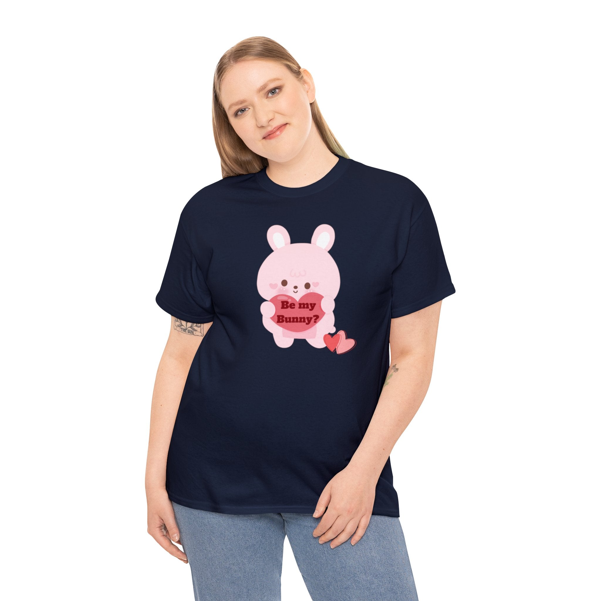V-Day Bunny Unisex Heavy Cotton Tee