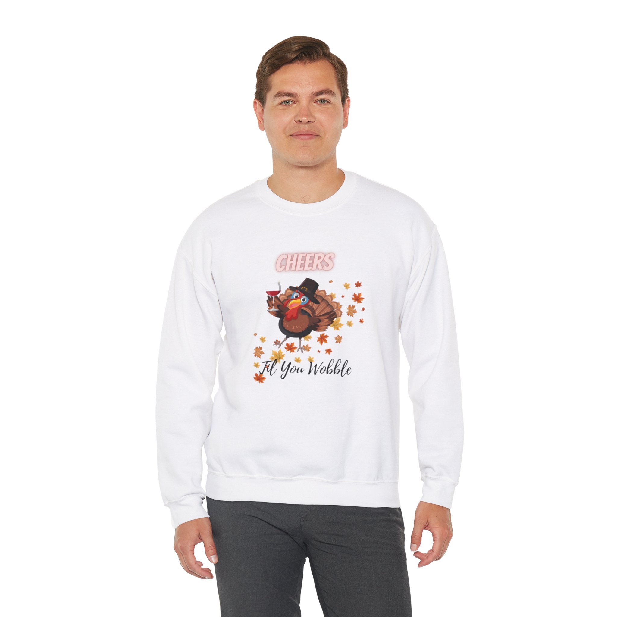 Cheers Til You Wobble Unisex Heavy Blend™ Crewneck Sweatshirt