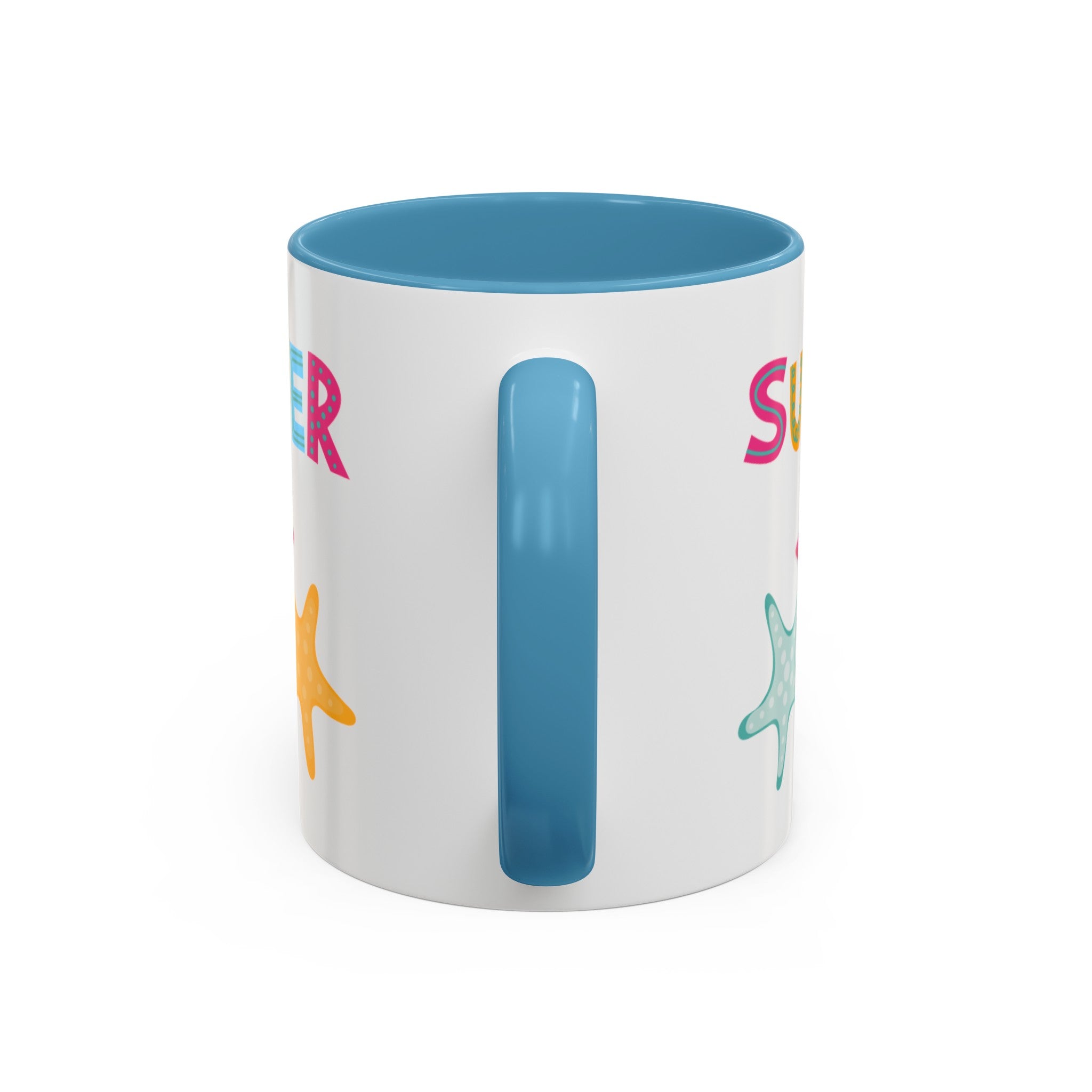 Summer Starfish Accent Coffee Mug (11, 15oz)