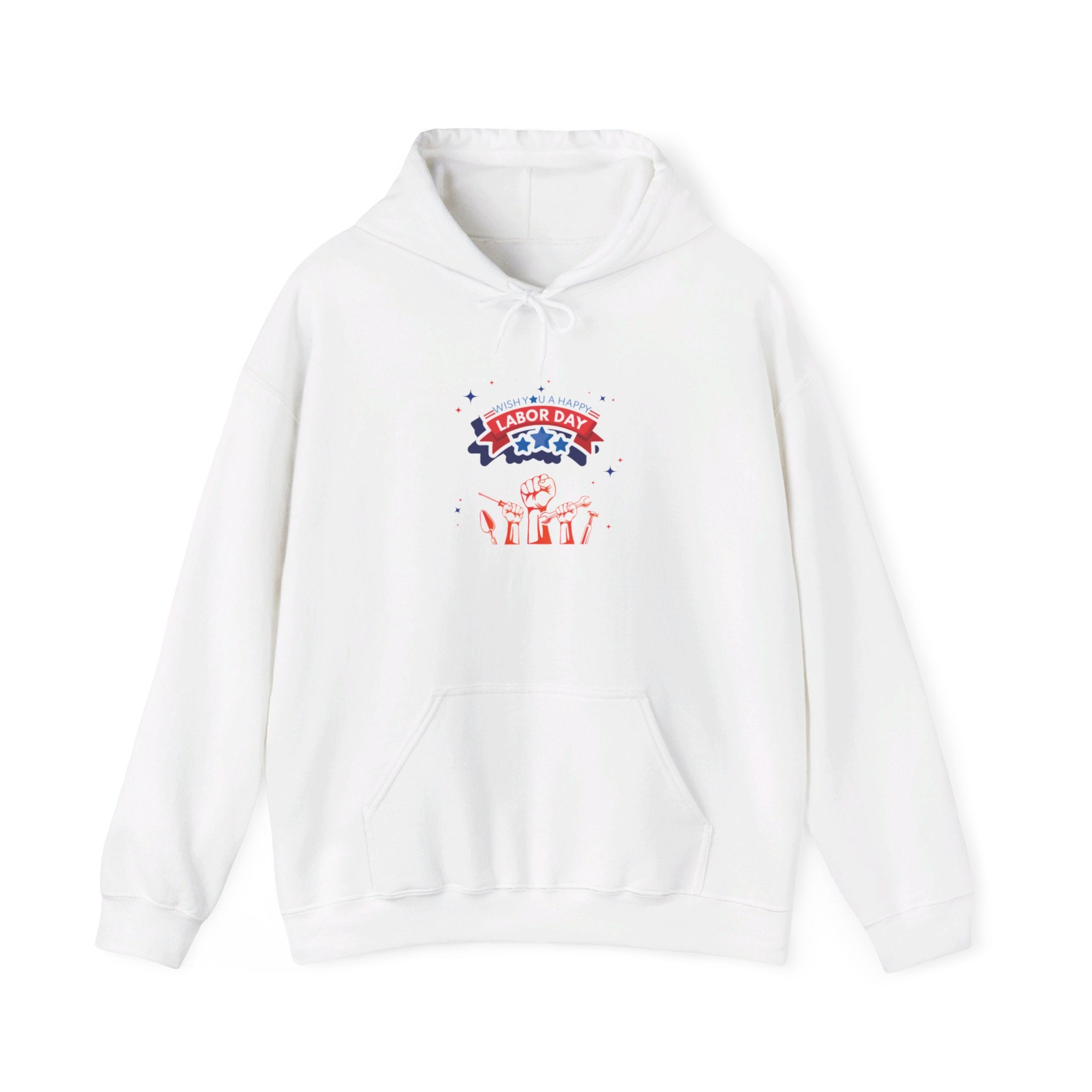 Wish U A Happy Labor Day Unisex Heavy Blend™ Hooded Sweatshirt