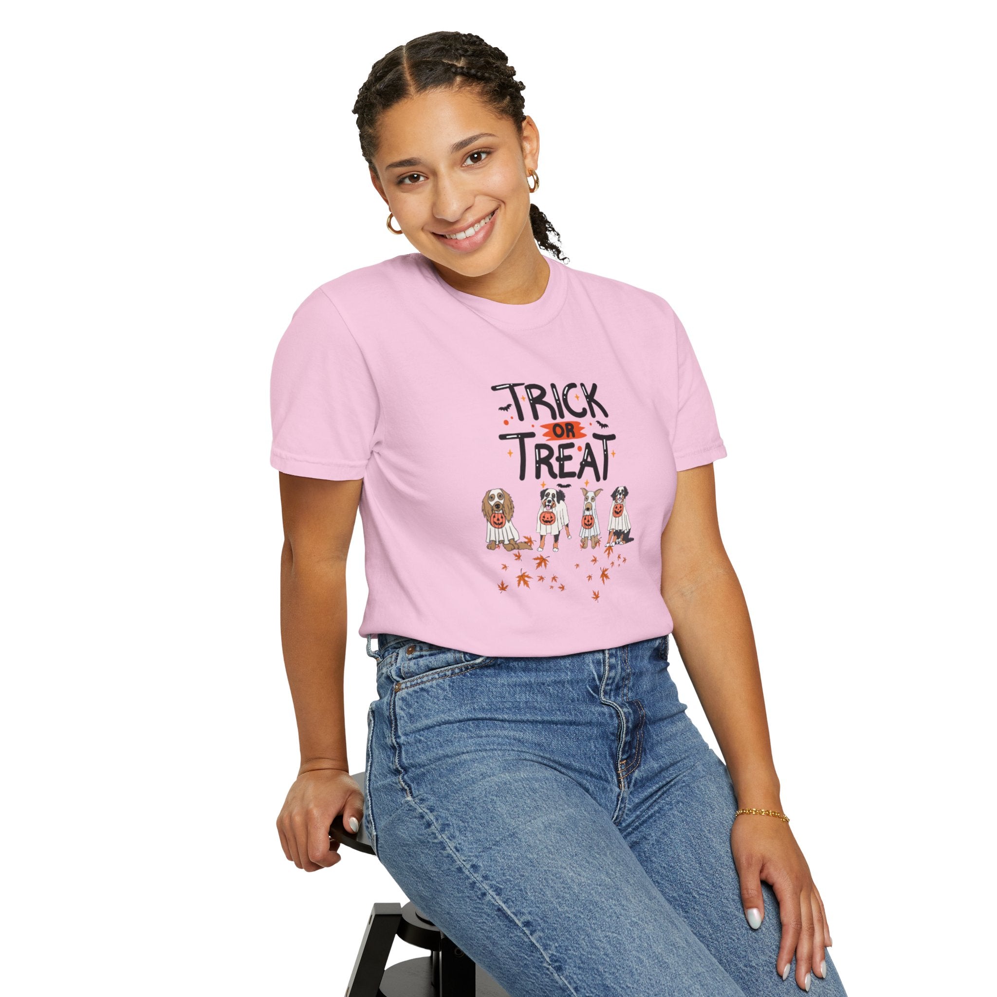 Pooch Trick or Treat Unisex Garment-Dyed T-shirt