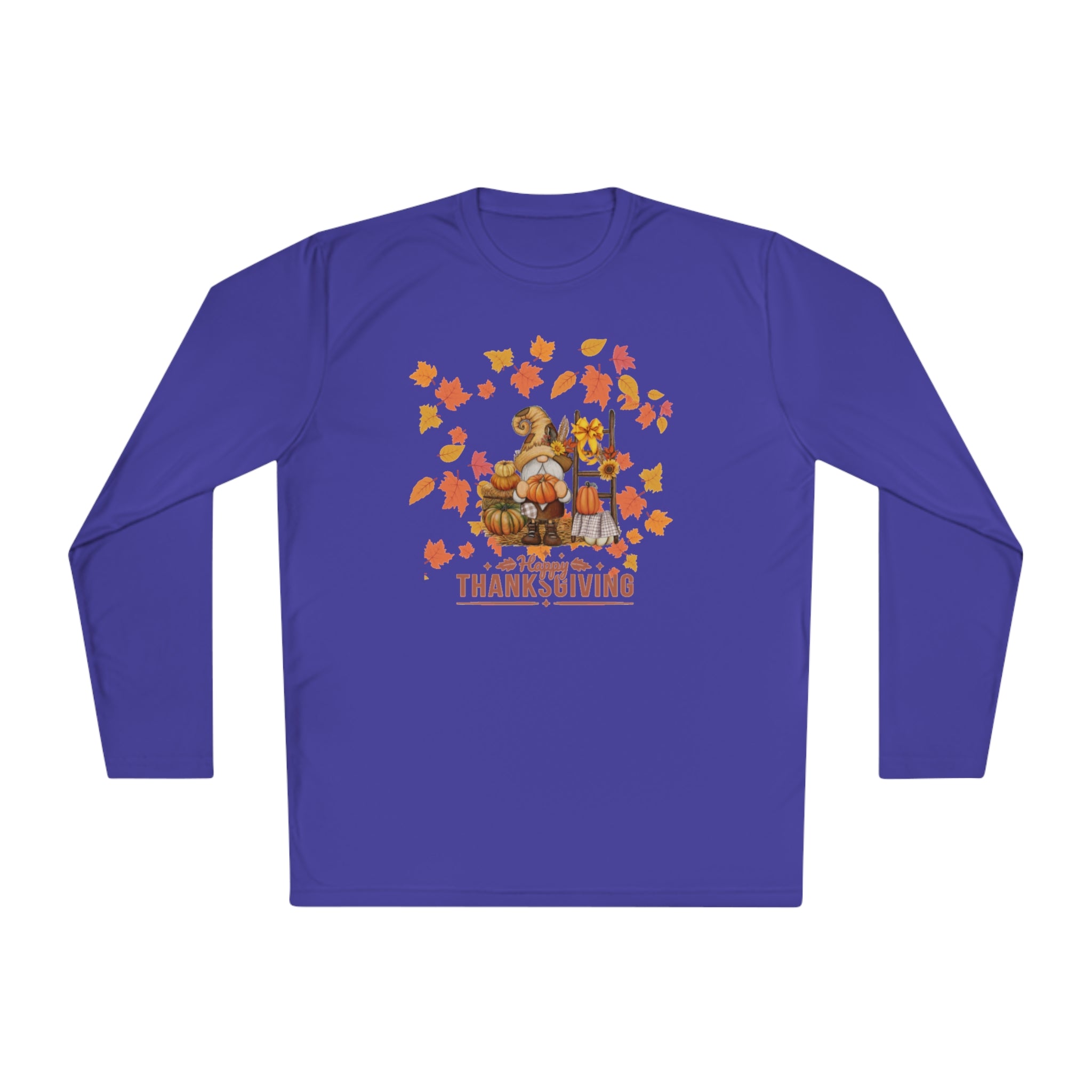 Gnome Happy Thanksgiving Unisex Lightweight Long Sleeve Tee