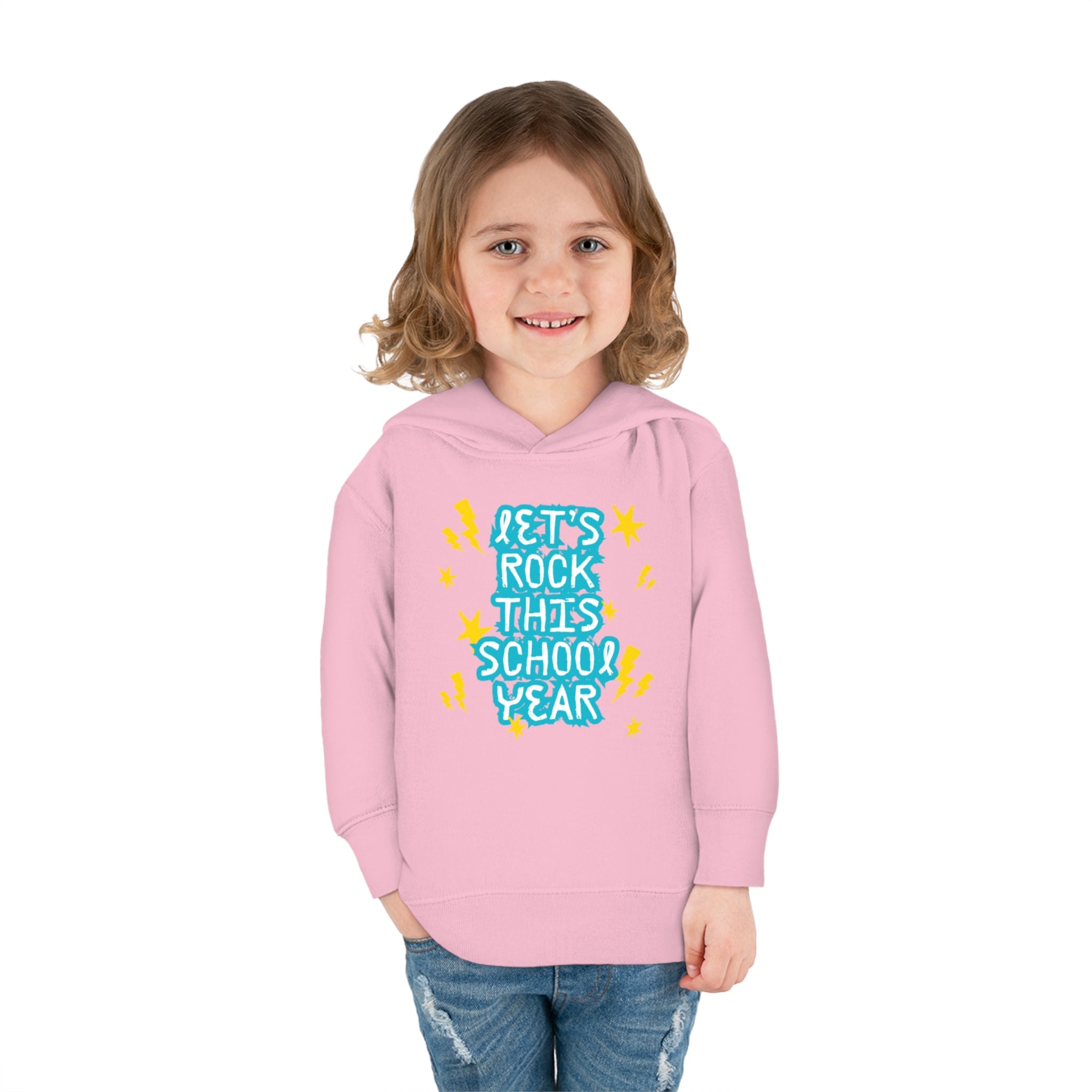 Let's Rock This School Year Toddler Pullover Fleece Hoodie