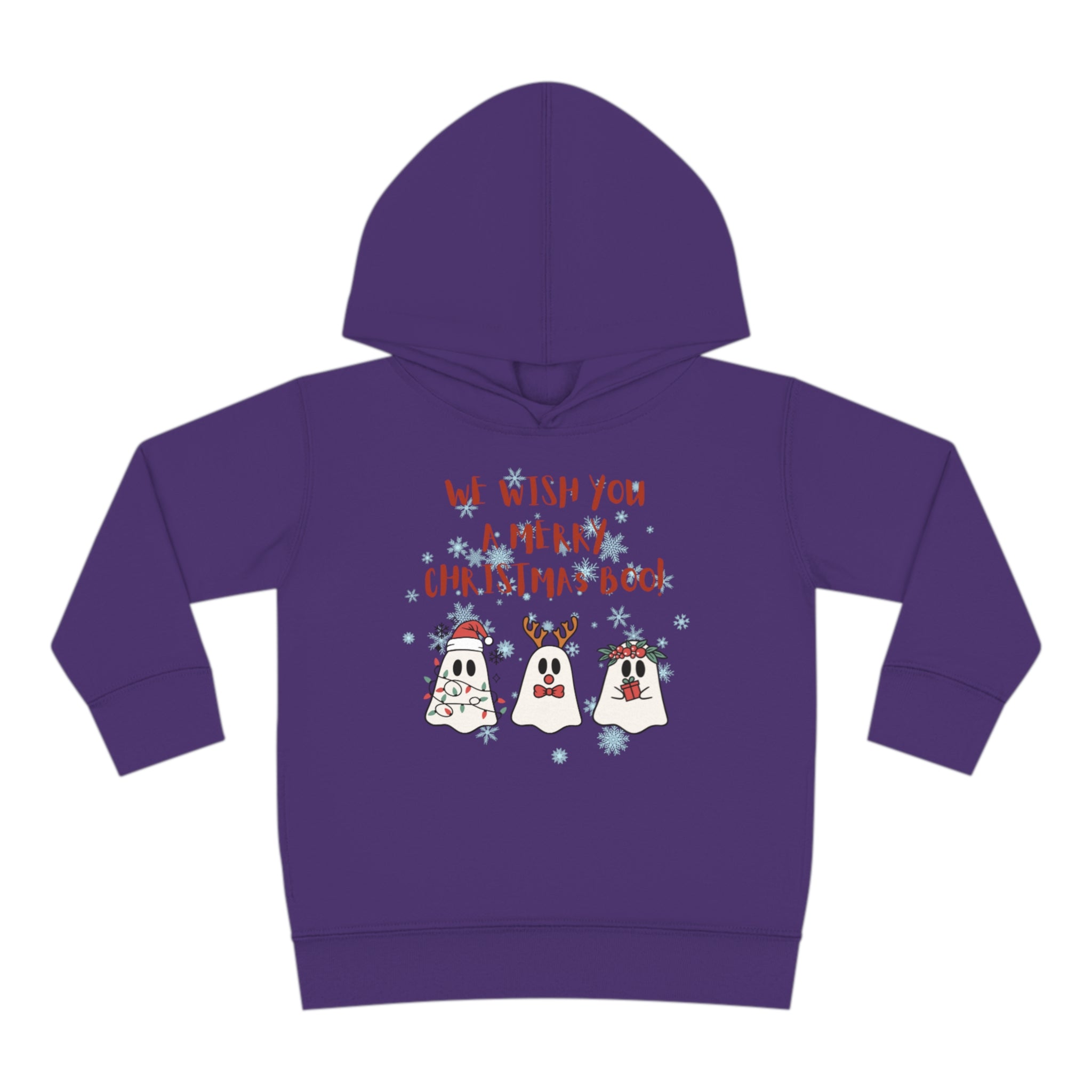 We Wish You A Merry Christmas Boo Toddler Pullover Fleece Hoodie