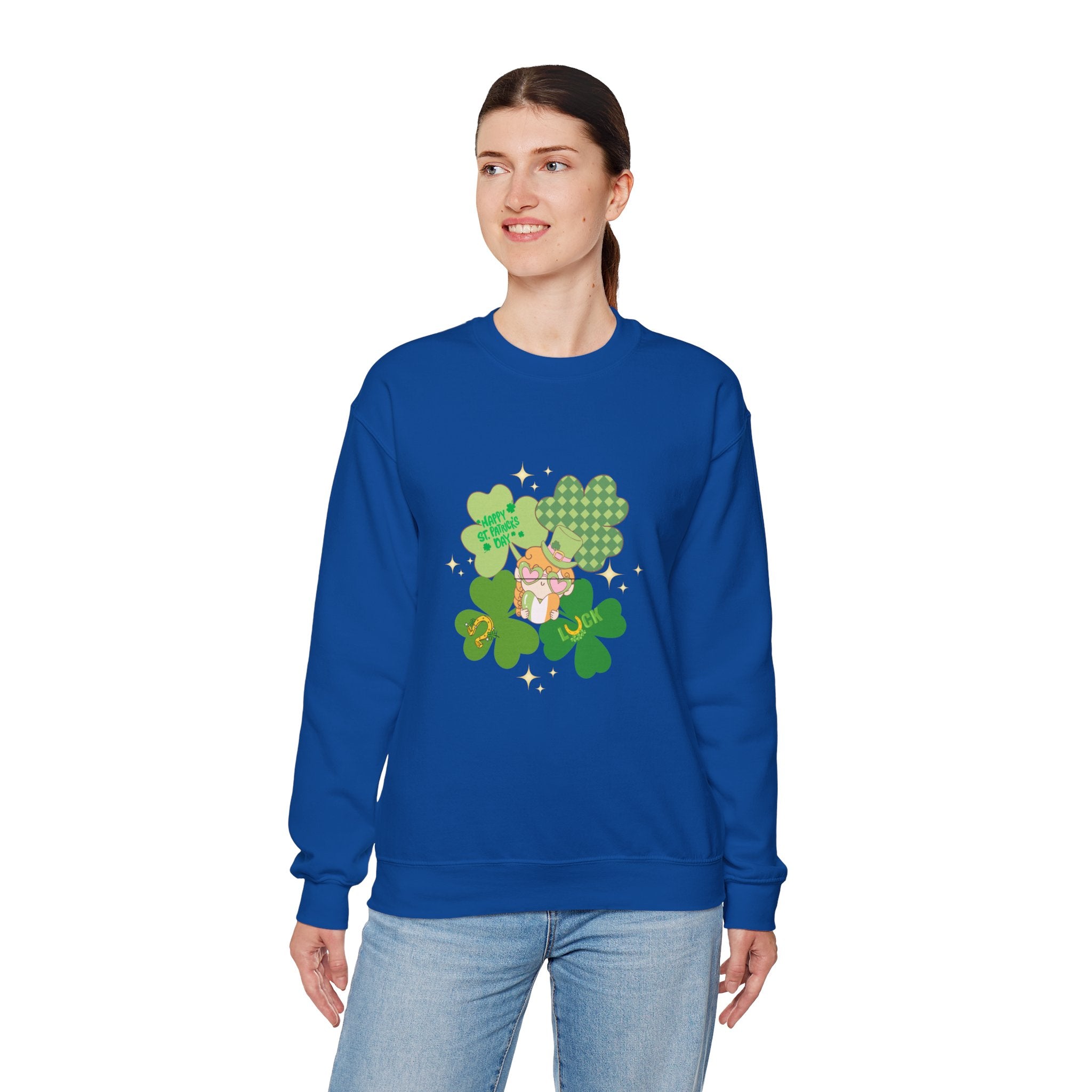 Retro St. Paddy's Day Unisex Heavy Blend™ Crewneck Sweatshirt