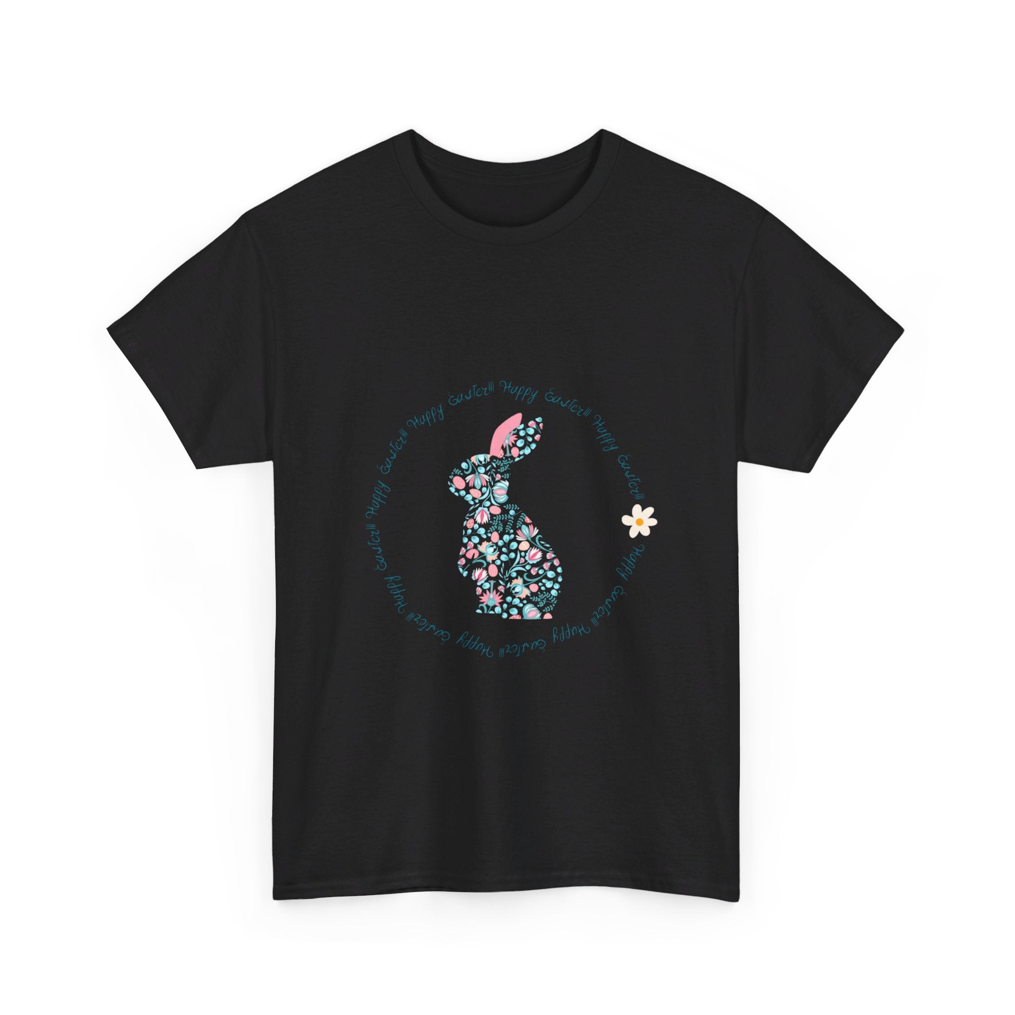 Happy Easter Rabbit Day Unisex Heavy Cotton Tee