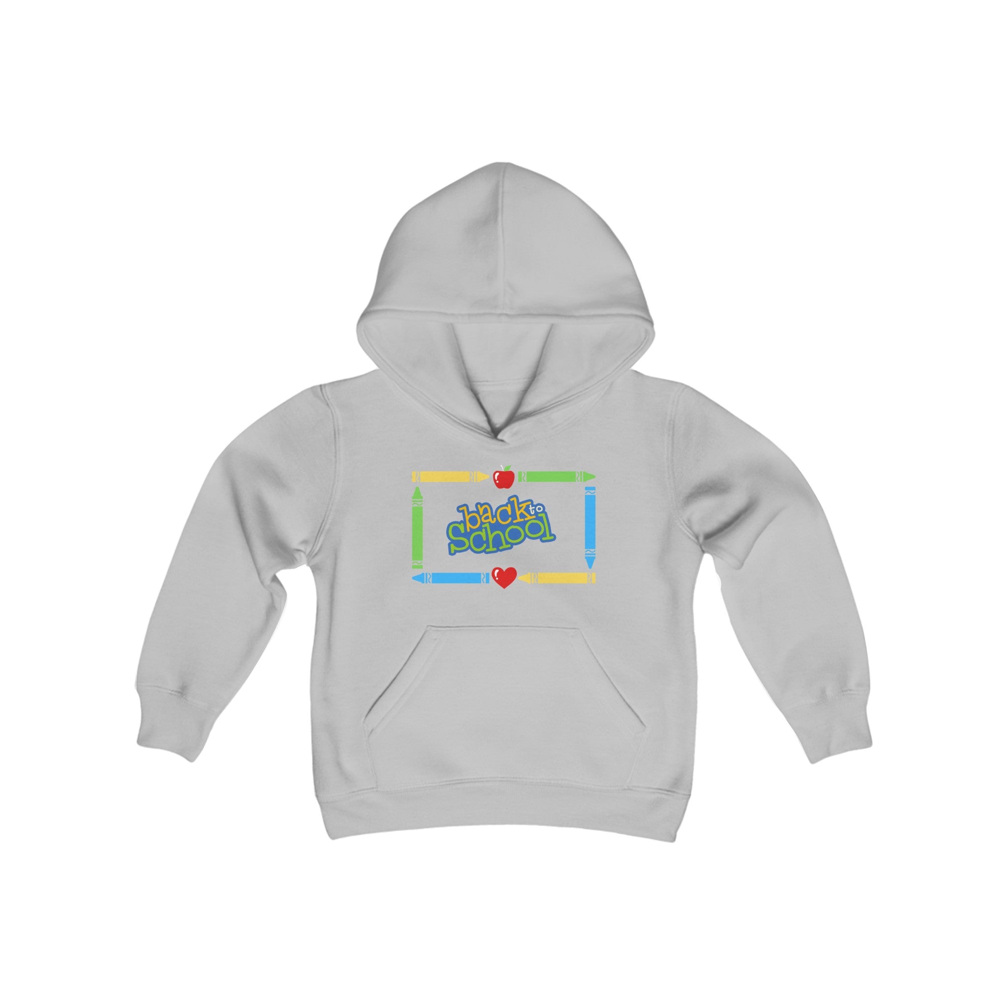 Back To School Youth Heavy Blend Hooded Sweatshirt