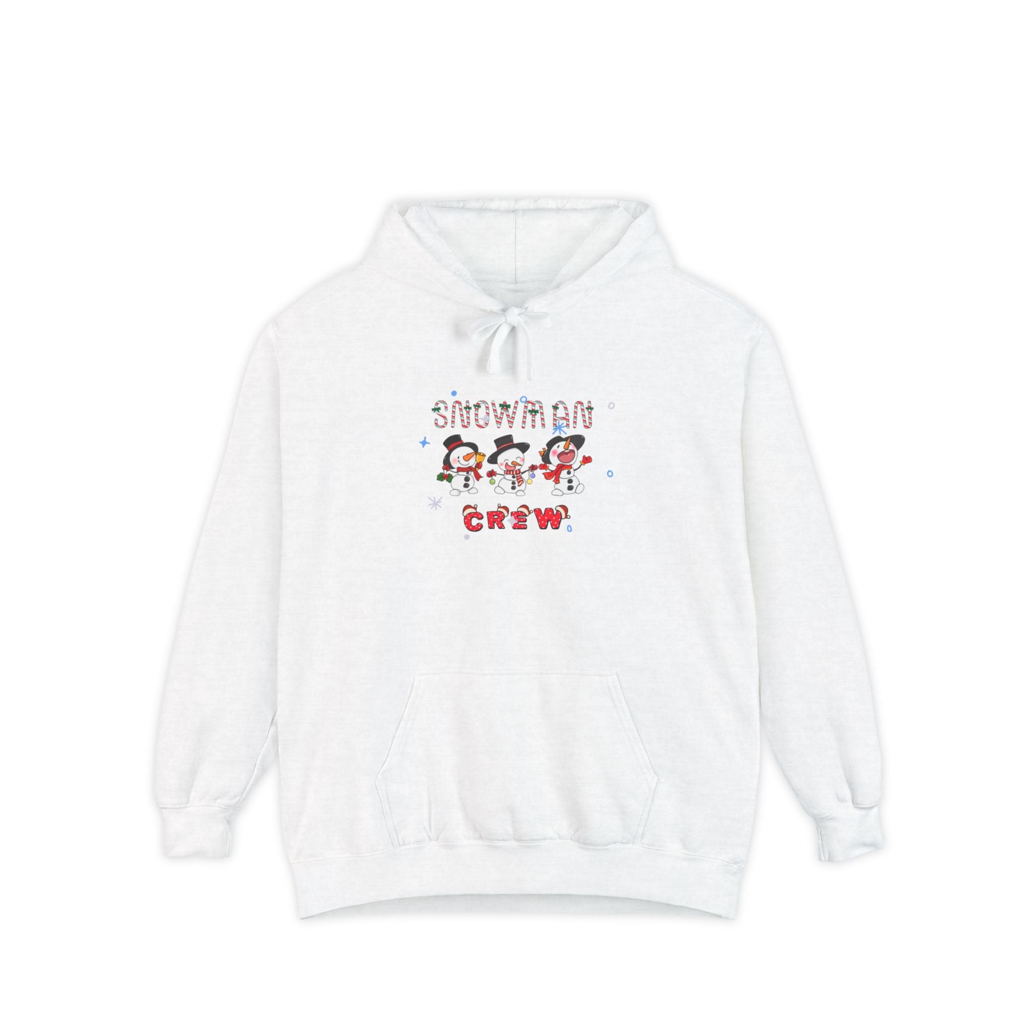 Snowman Crew Unisex Garment-Dyed Hoodie