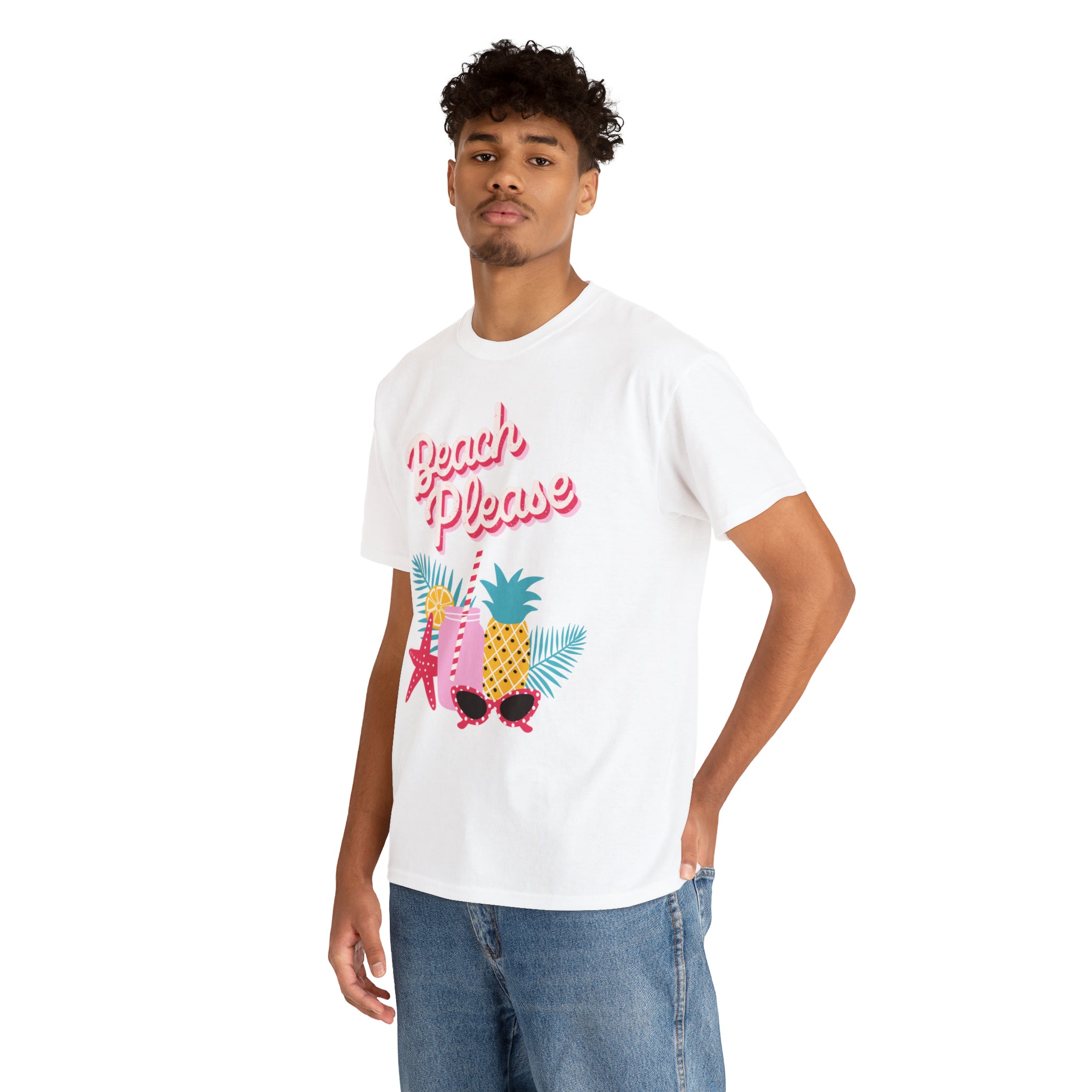 Beach Please Unisex Heavy Cotton Tee