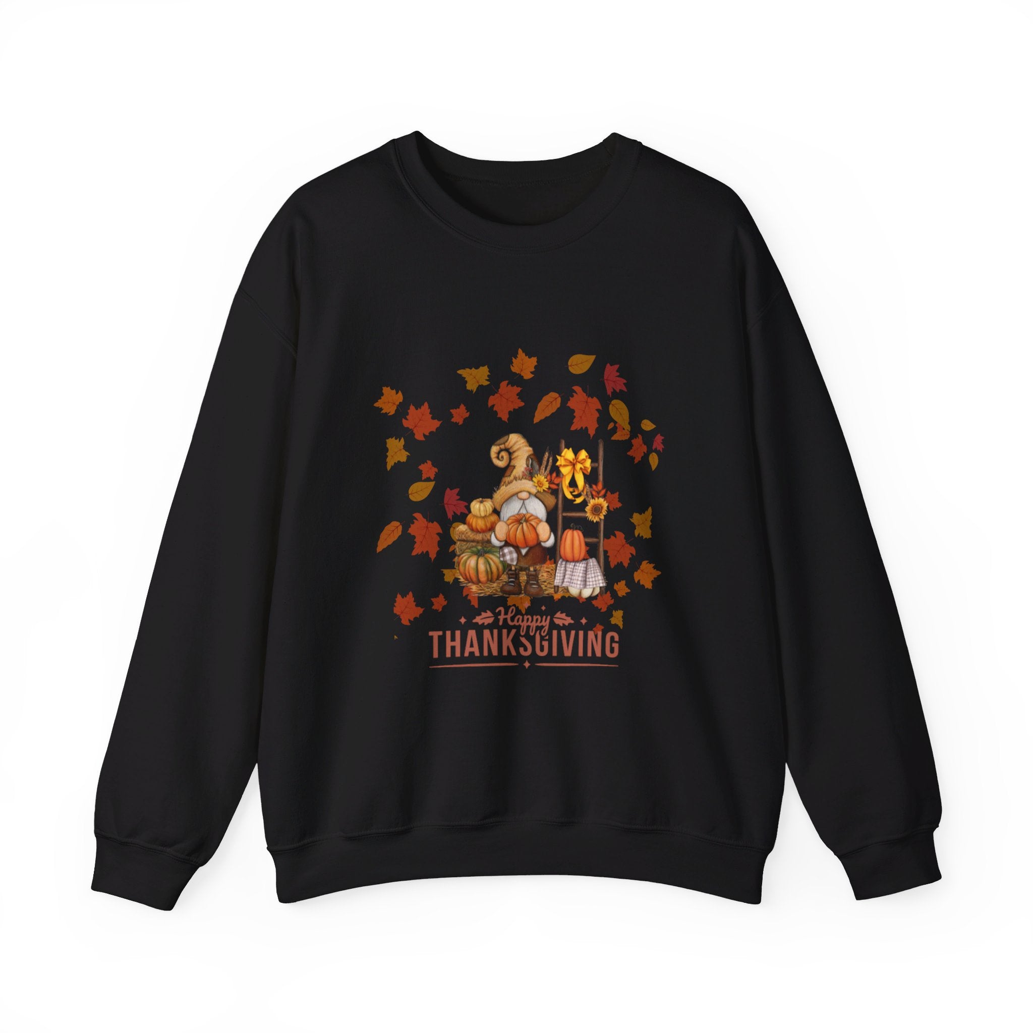 Gnome Happy Thanksgiving Unisex Heavy Blend™ Crewneck Sweatshirt