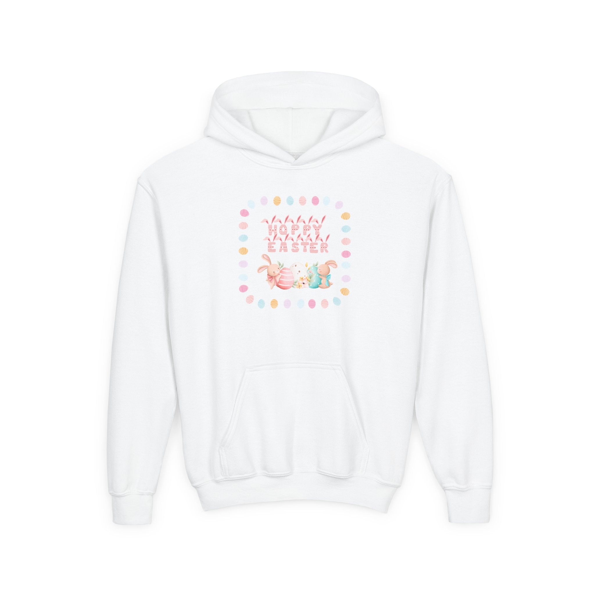 Hoppy Easter Youth Hooded Sweatshirt