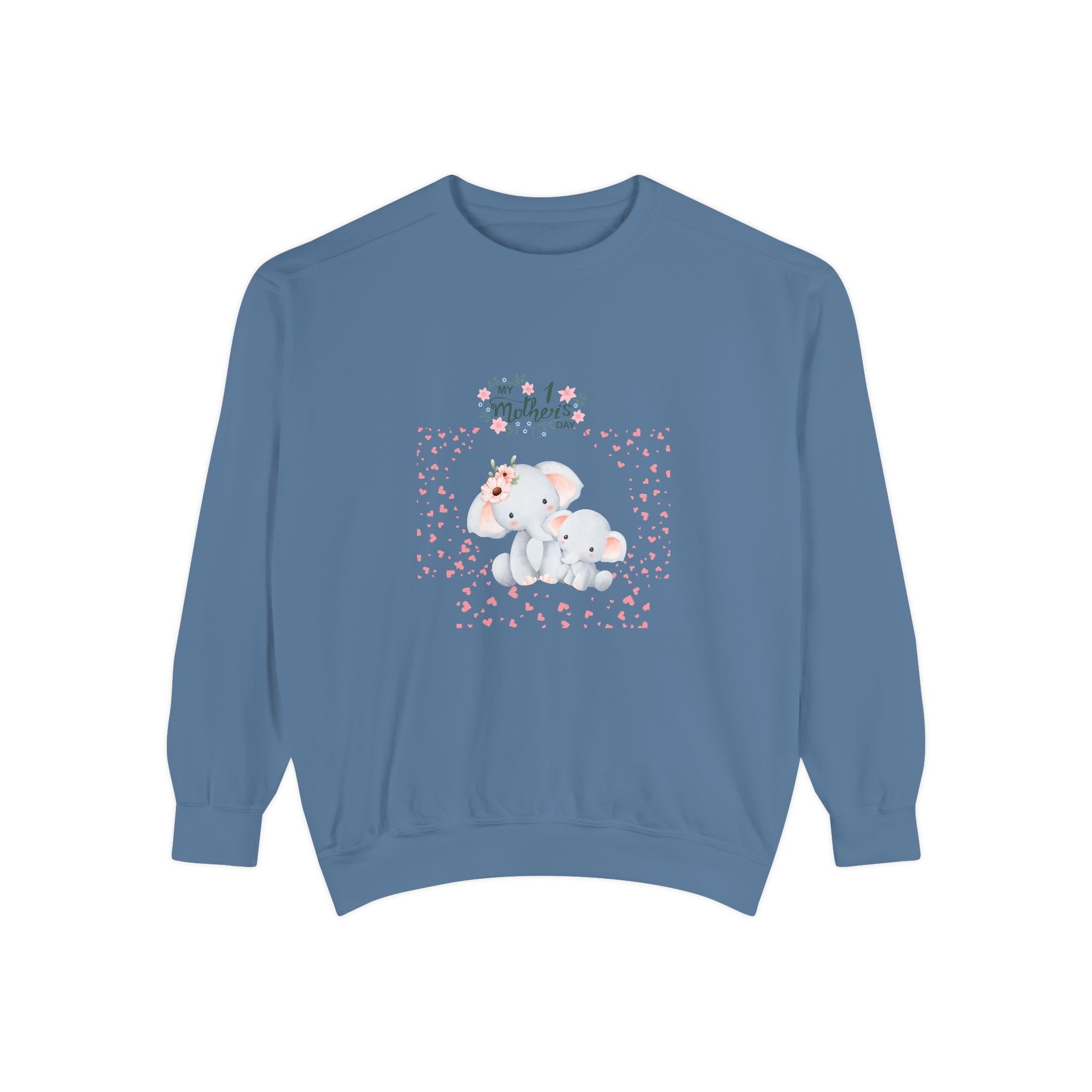 My 1st Mother's Day Sweatshirt Unisex Garment-Dyed