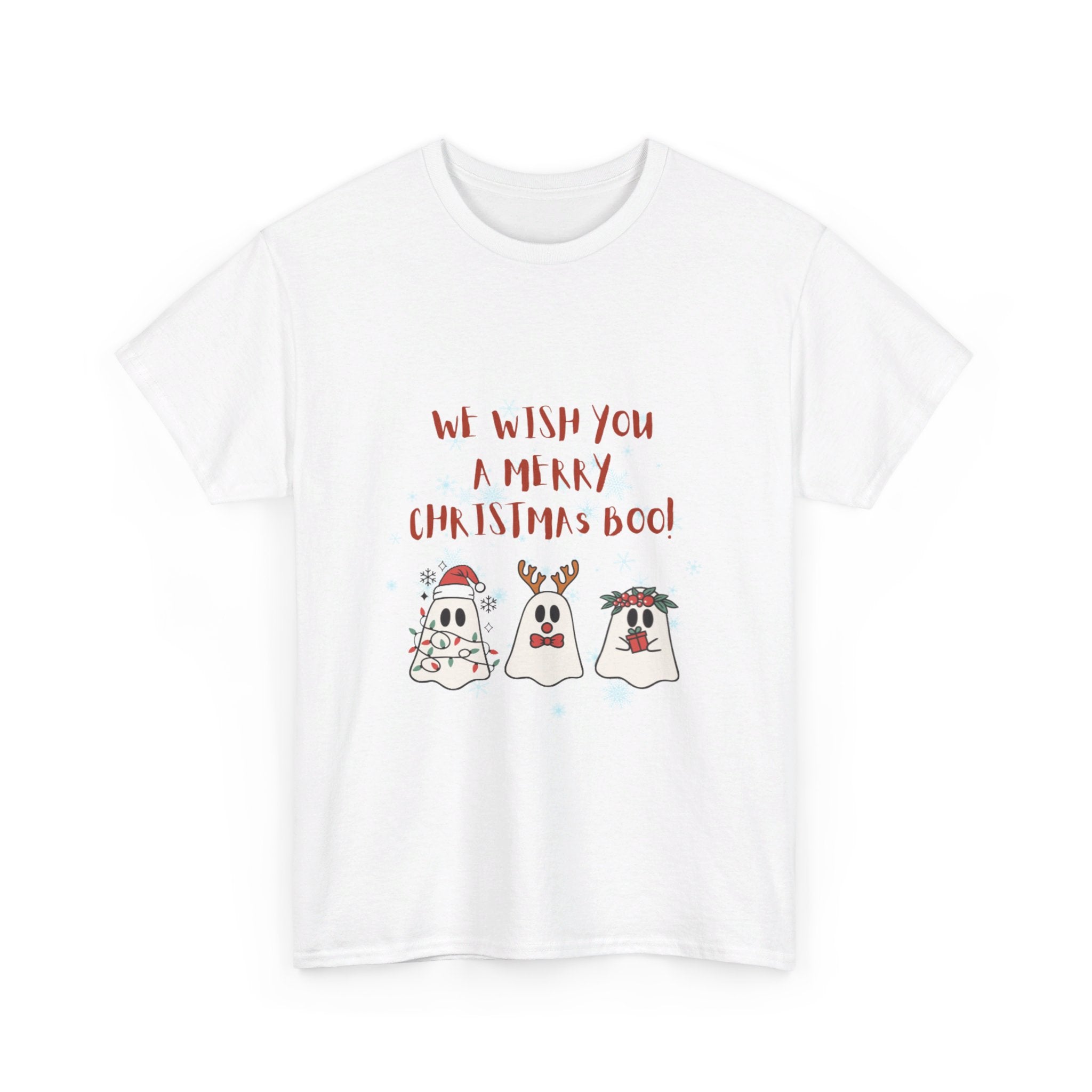 We Wish You A Merry Christmas Boo Unisex Heavy Cotton Tee