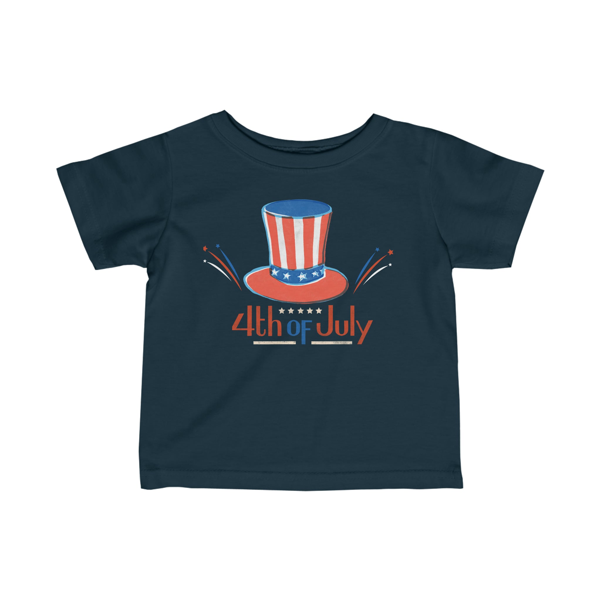 4th Of July Infant Fine Jersey Tee