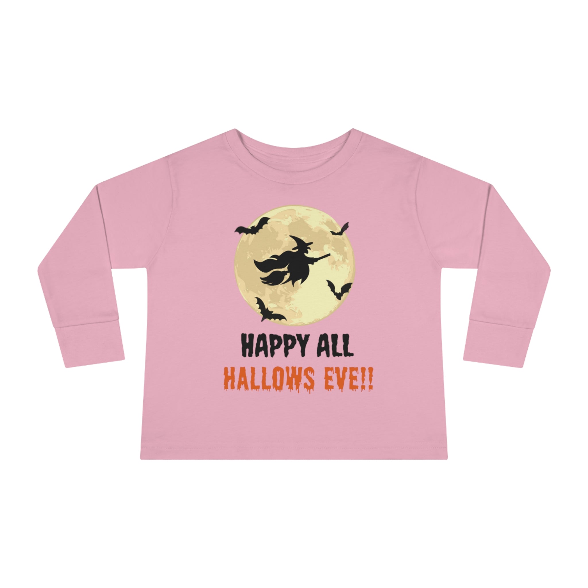 Happy All Hallows Eve Toddler Long Sleeve Tee