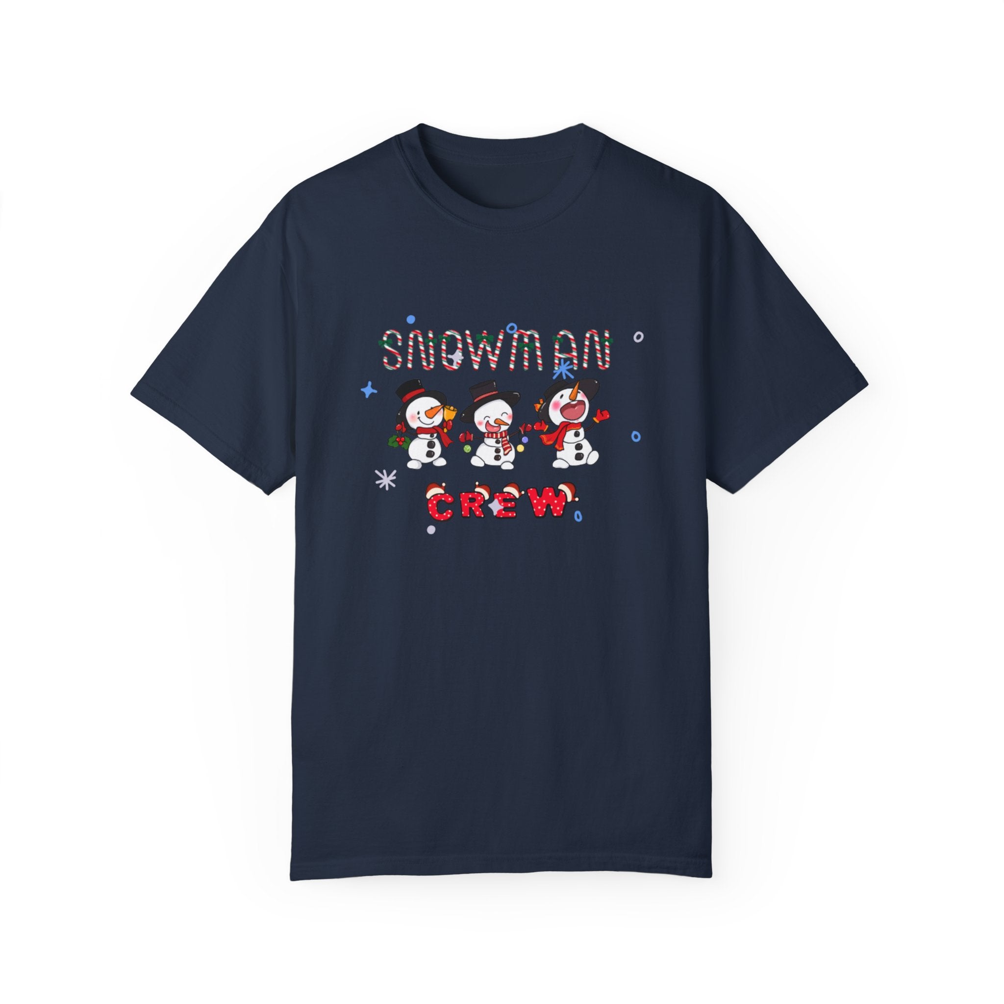 Snowman Crew Unisex Garment-Dyed T-shirt